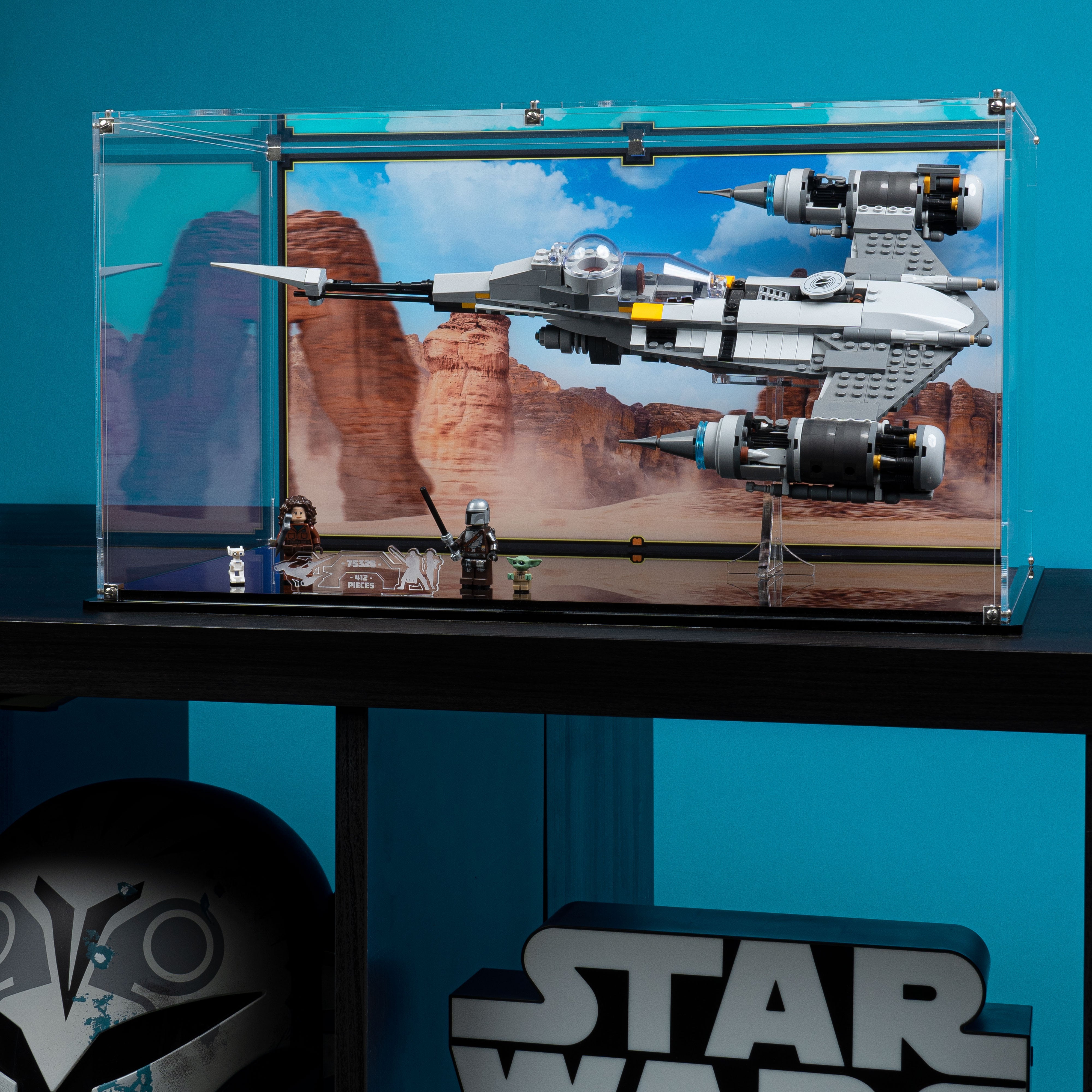 Display Case for LEGO® Star Wars The Mandalorian's N-1 Starfighter™ (75325)
