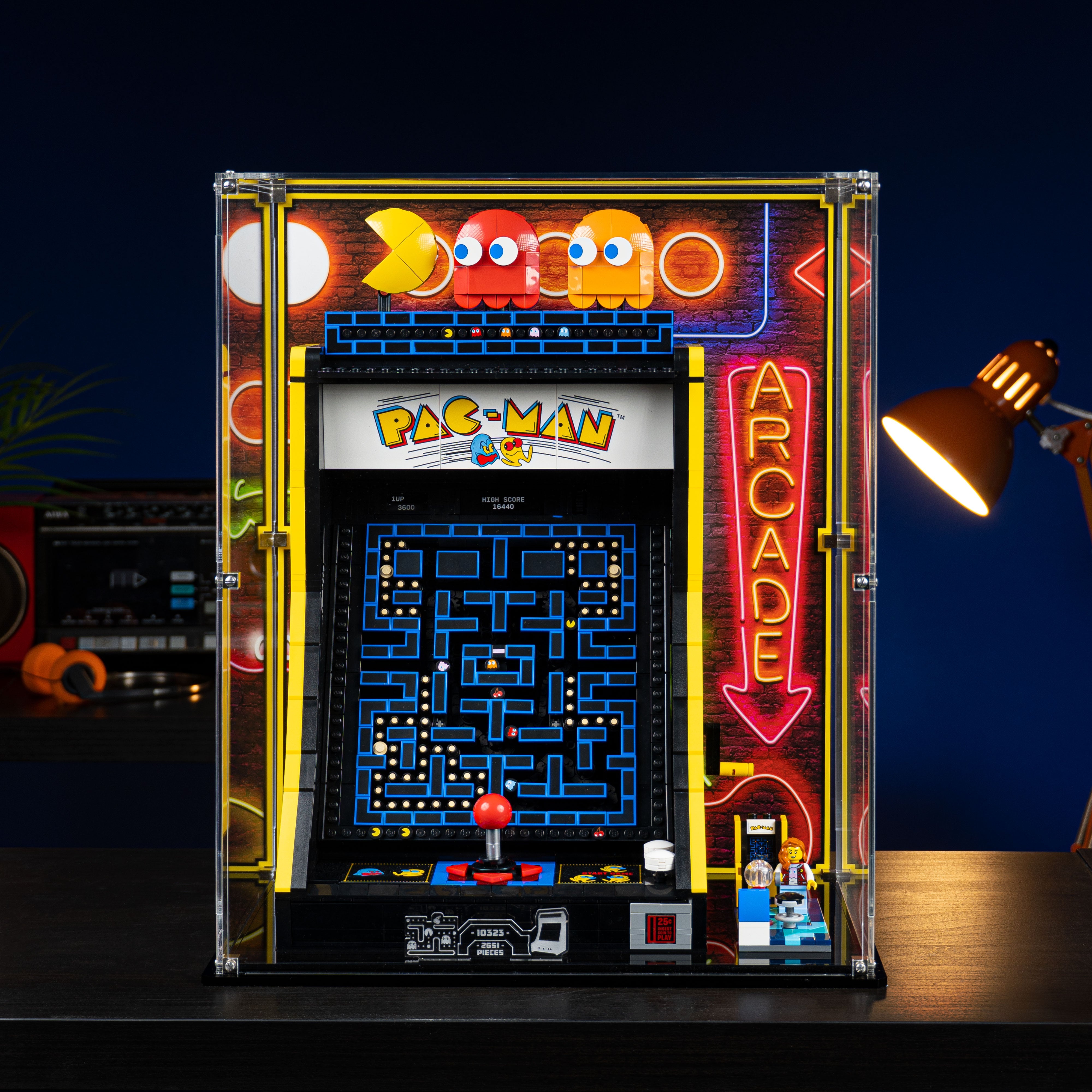 Display Case for LEGO® PAC-MAN Arcade (10323)