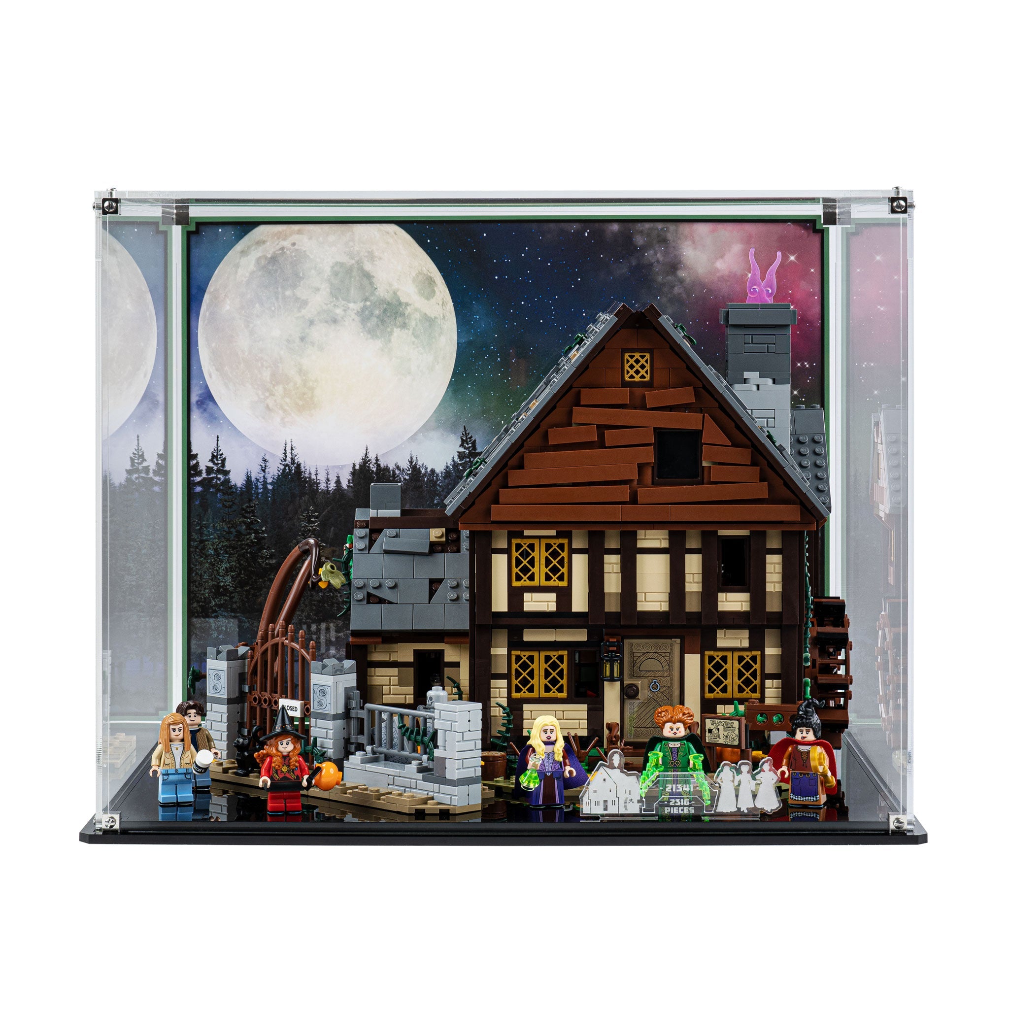 Display Case for LEGO® Ideas Disney Hocus Pocus: Sanderson Sisters' Cottage (21341)