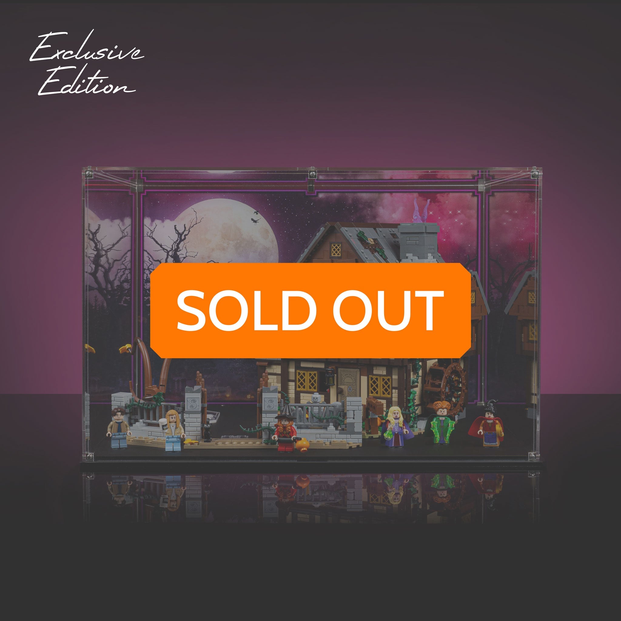 Limited Edition Display Case for LEGO® Ideas Disney Hocus Pocus: Sanderson Sisters' Cottage (21341)