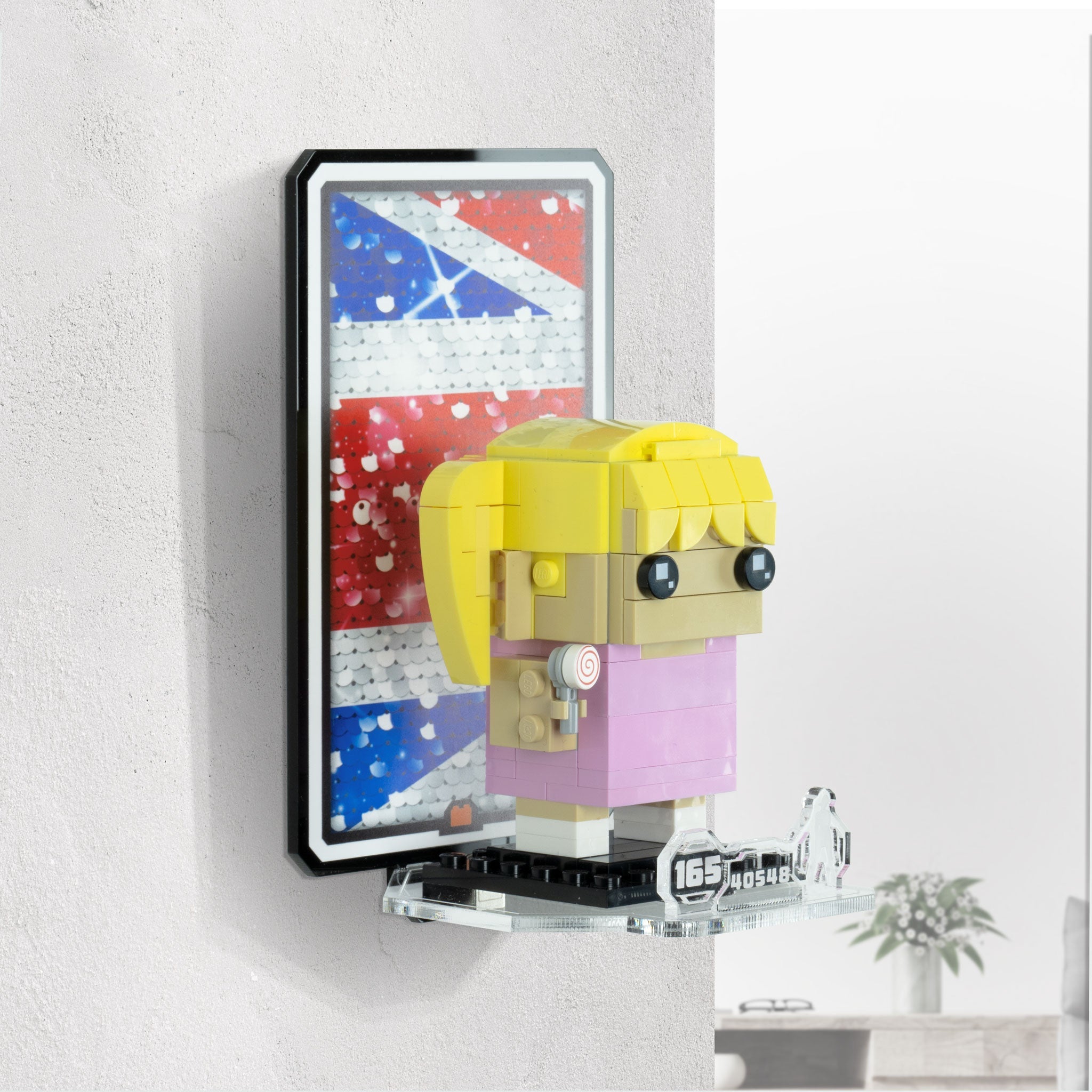 Wall Mounted Display for LEGO® Brickheadz Spice Girls Tribute (40548)
