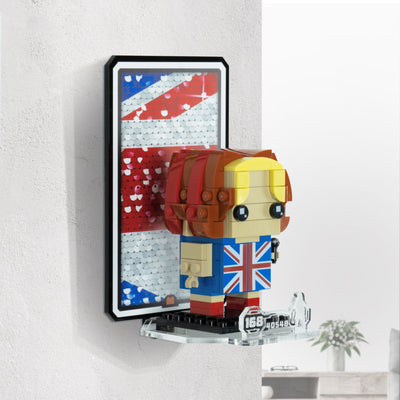 Wall Mounted Display for LEGO® Brickheadz Spice Girls Tribute (40548)