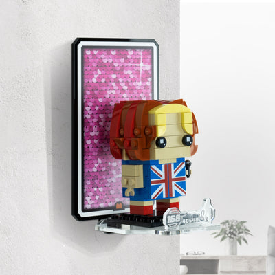 Wall Mounted Display for LEGO® Brickheadz Spice Girls Tribute (40548)