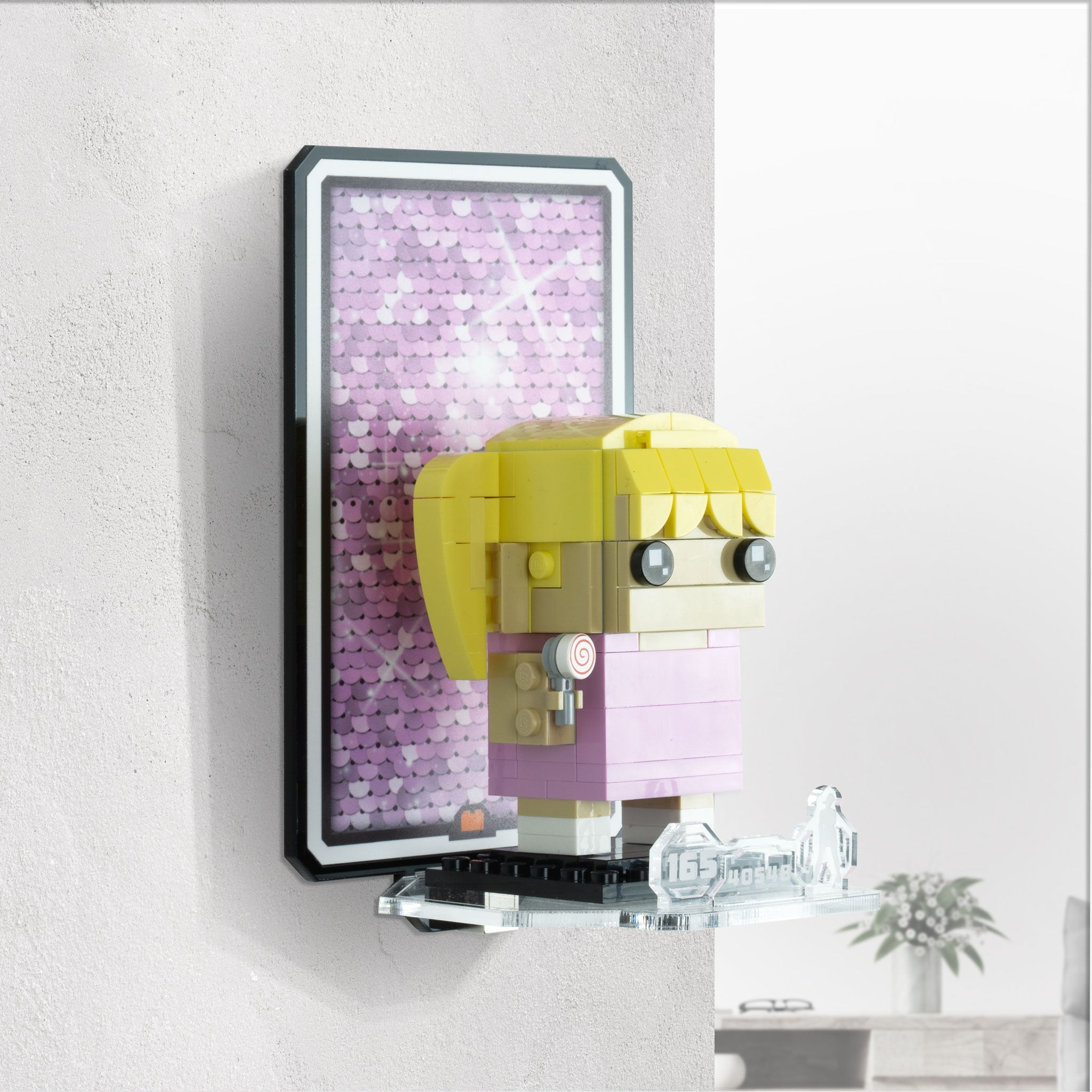 Wall Mounted Display for LEGO® Brickheadz Spice Girls Tribute (40548)