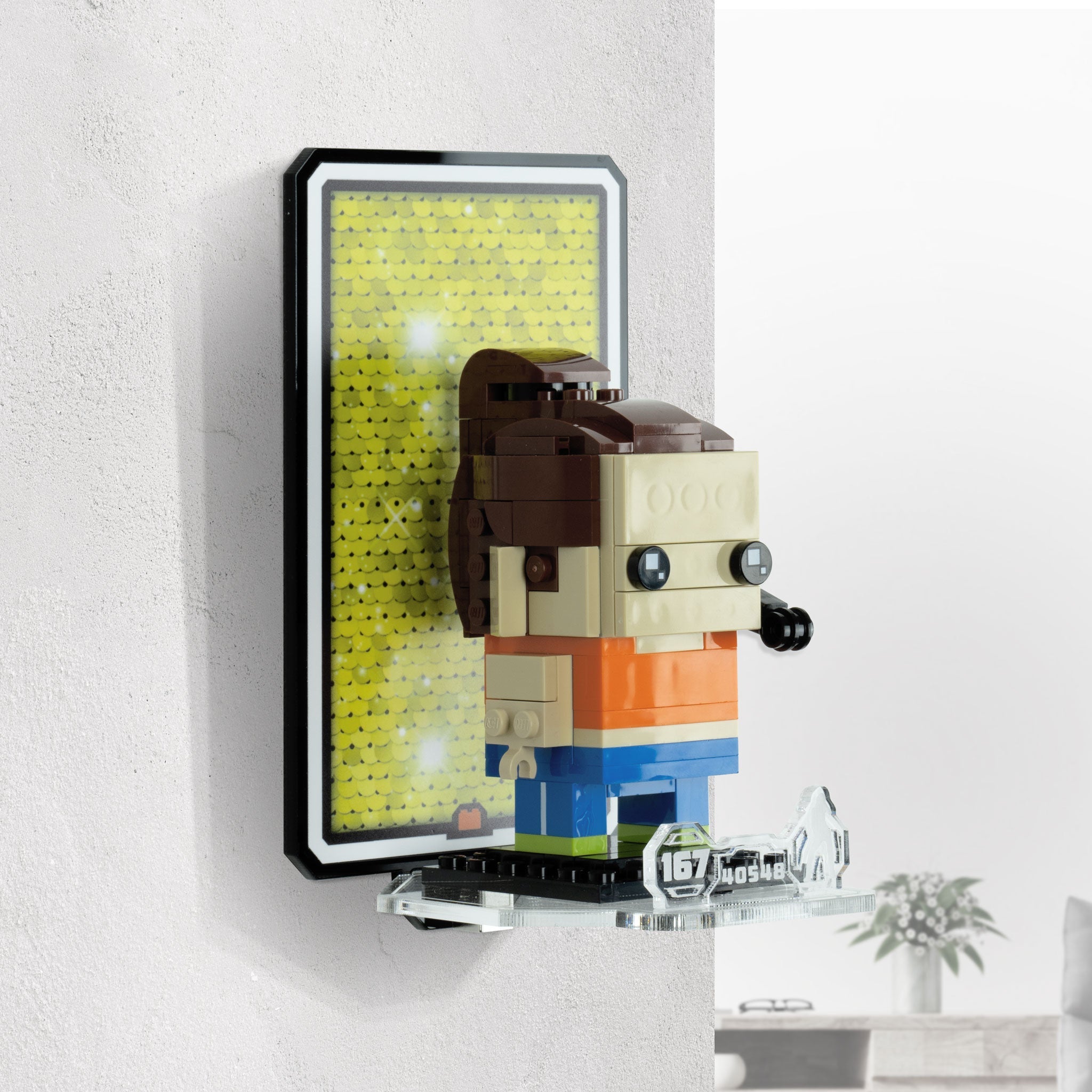 Wall Mounted Display for LEGO® Brickheadz Spice Girls Tribute (40548)