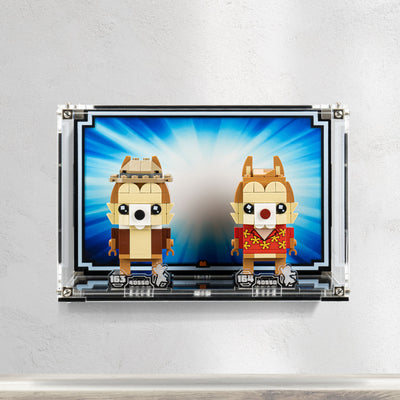 Wall Mounted Display Case for LEGO® Brickheadz Chip & Dale (40550)