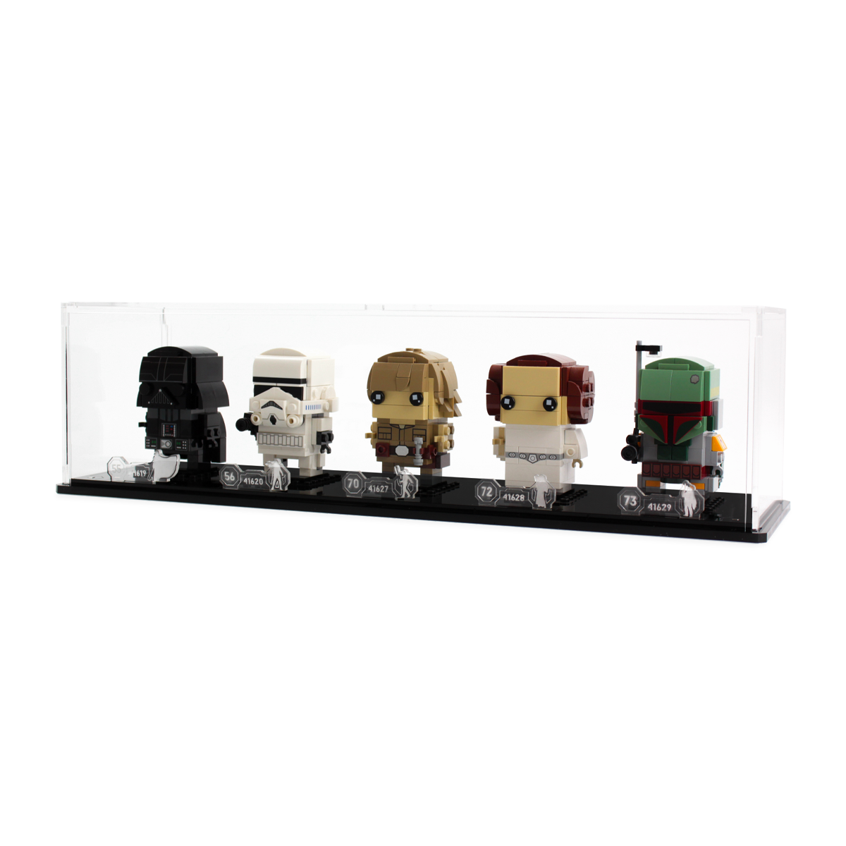 Display Case for five LEGO® Brickheadz