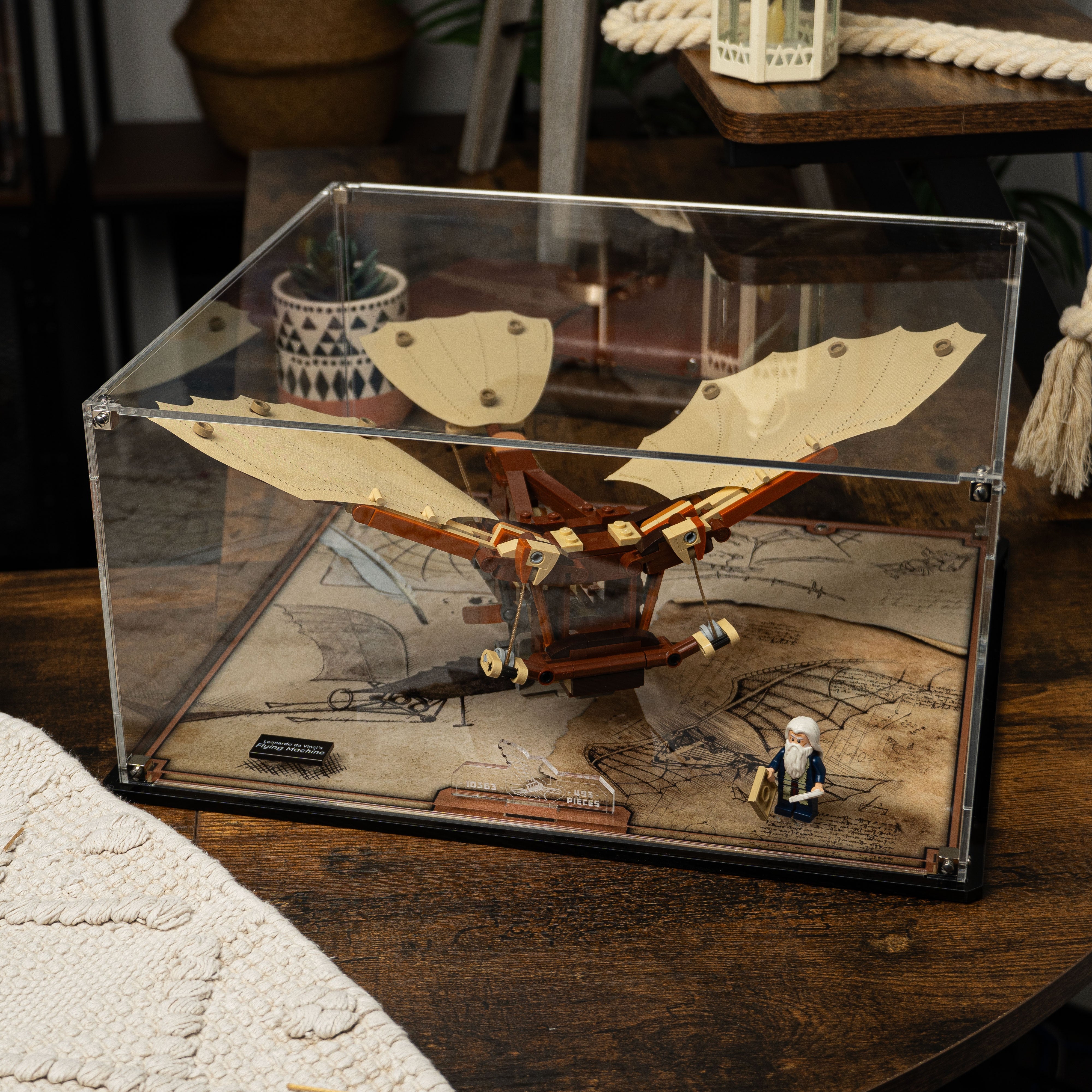 Display Case for LEGO® Icons: Leonardo da Vinci's Flying Machine (10363)