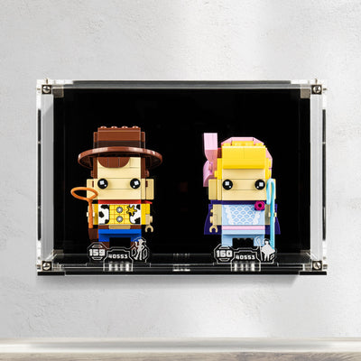 Wall Mounted Display Case for LEGO® Brickheadz Woody & Bo Peep (40553)