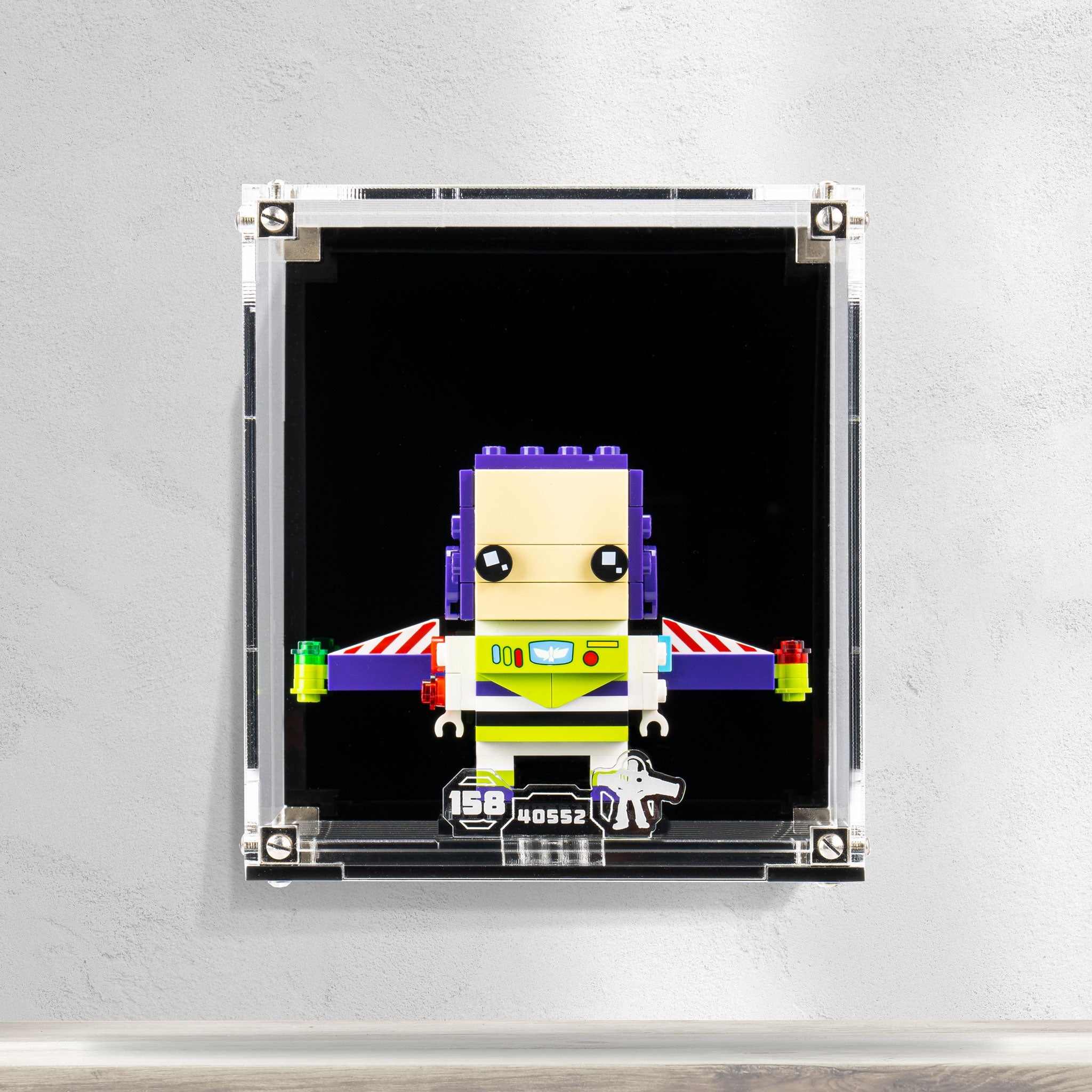 Wall Mounted Display Case for LEGO® Brickheadz Buzz Lightyear (40552)