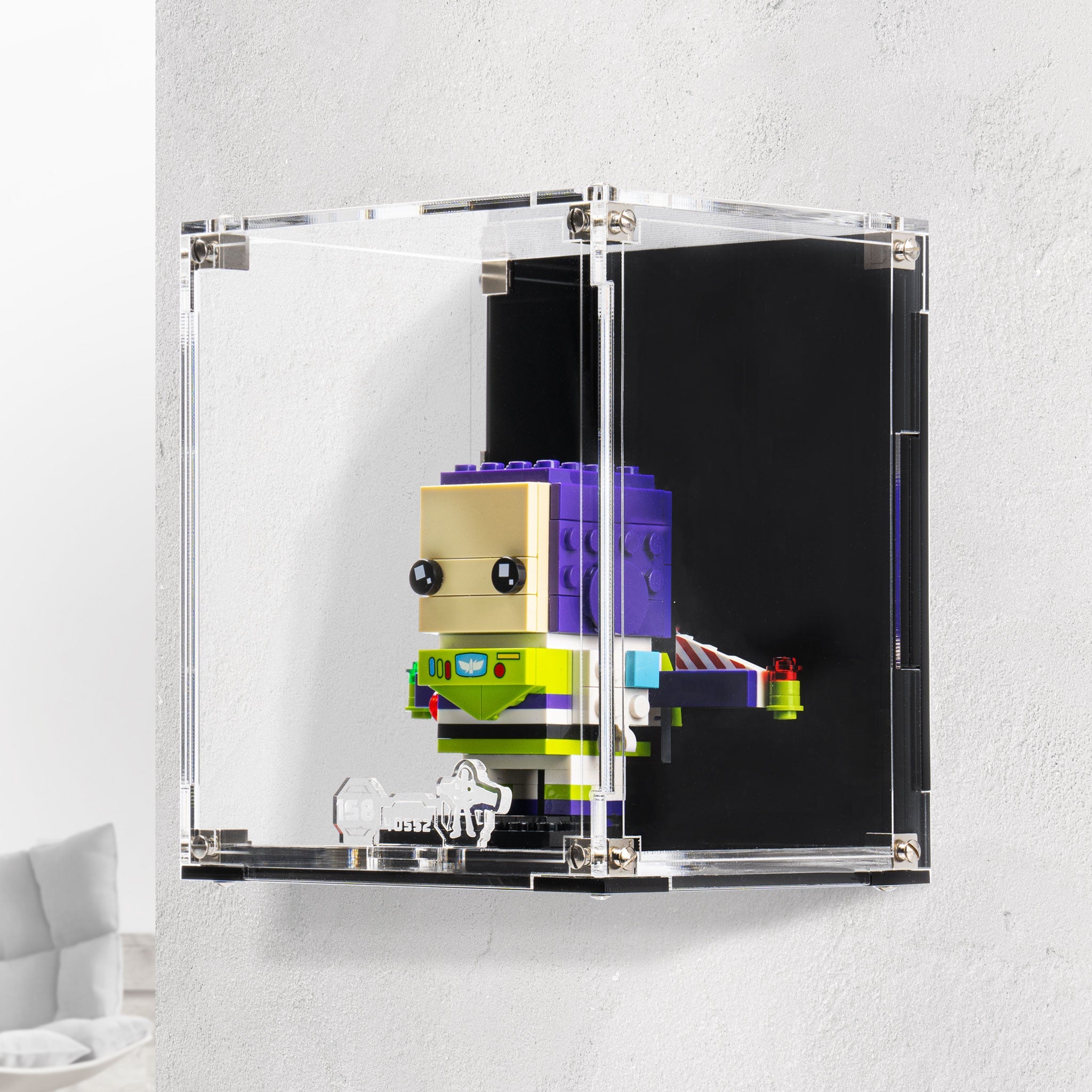 Wall Mounted Display Case for LEGO® Brickheadz Buzz Lightyear (40552)
