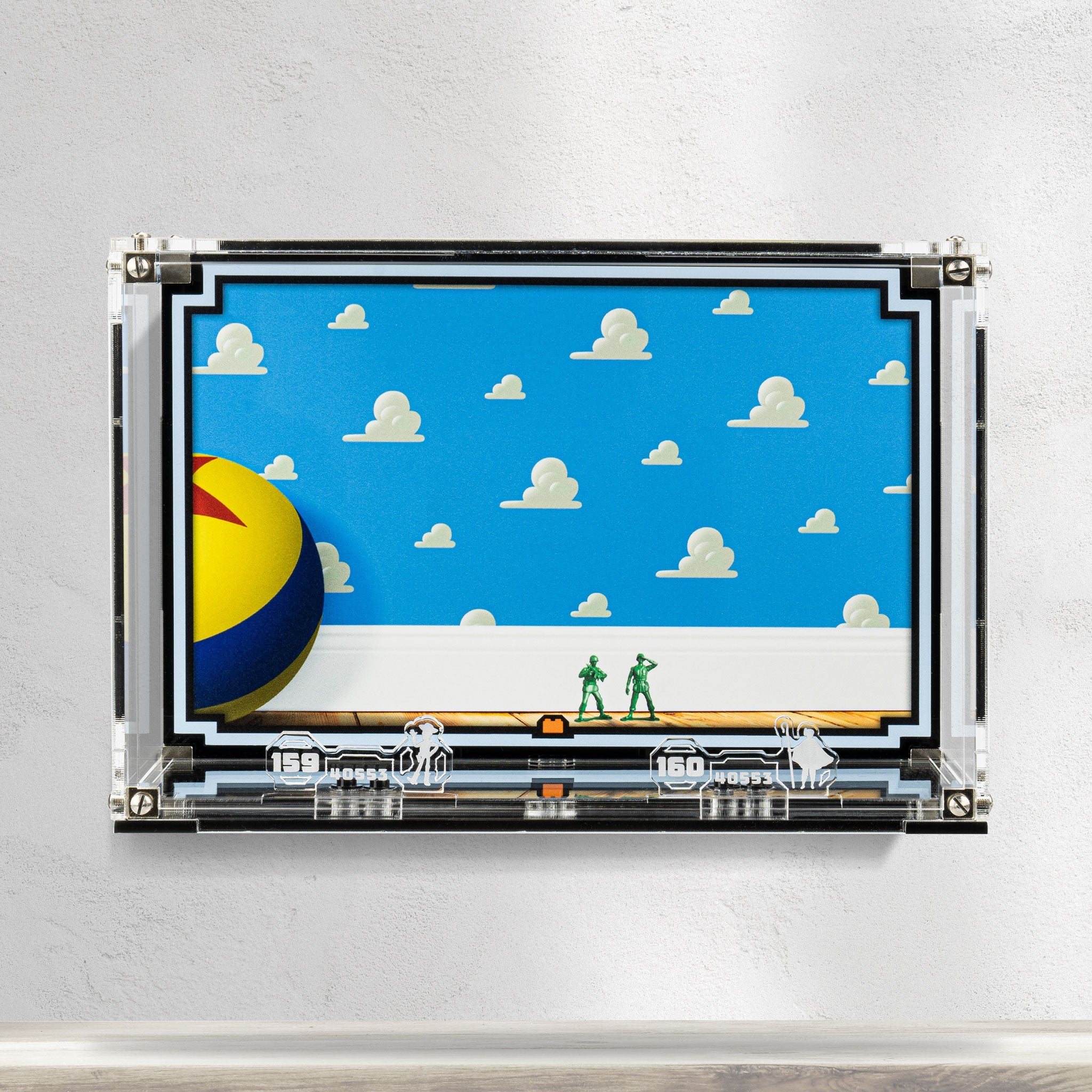 Wall Mounted Display Case for LEGO® Brickheadz Woody & Bo Peep (40553)