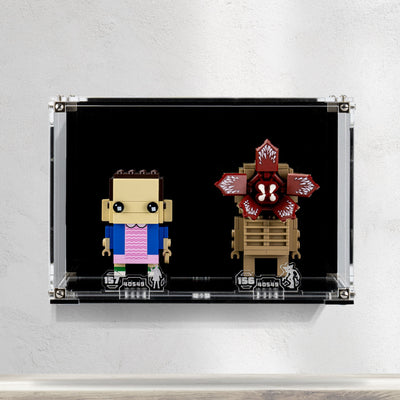 Wall Mounted Display Case for LEGO® Brickheadz Demogorgan & Eleven (40549)