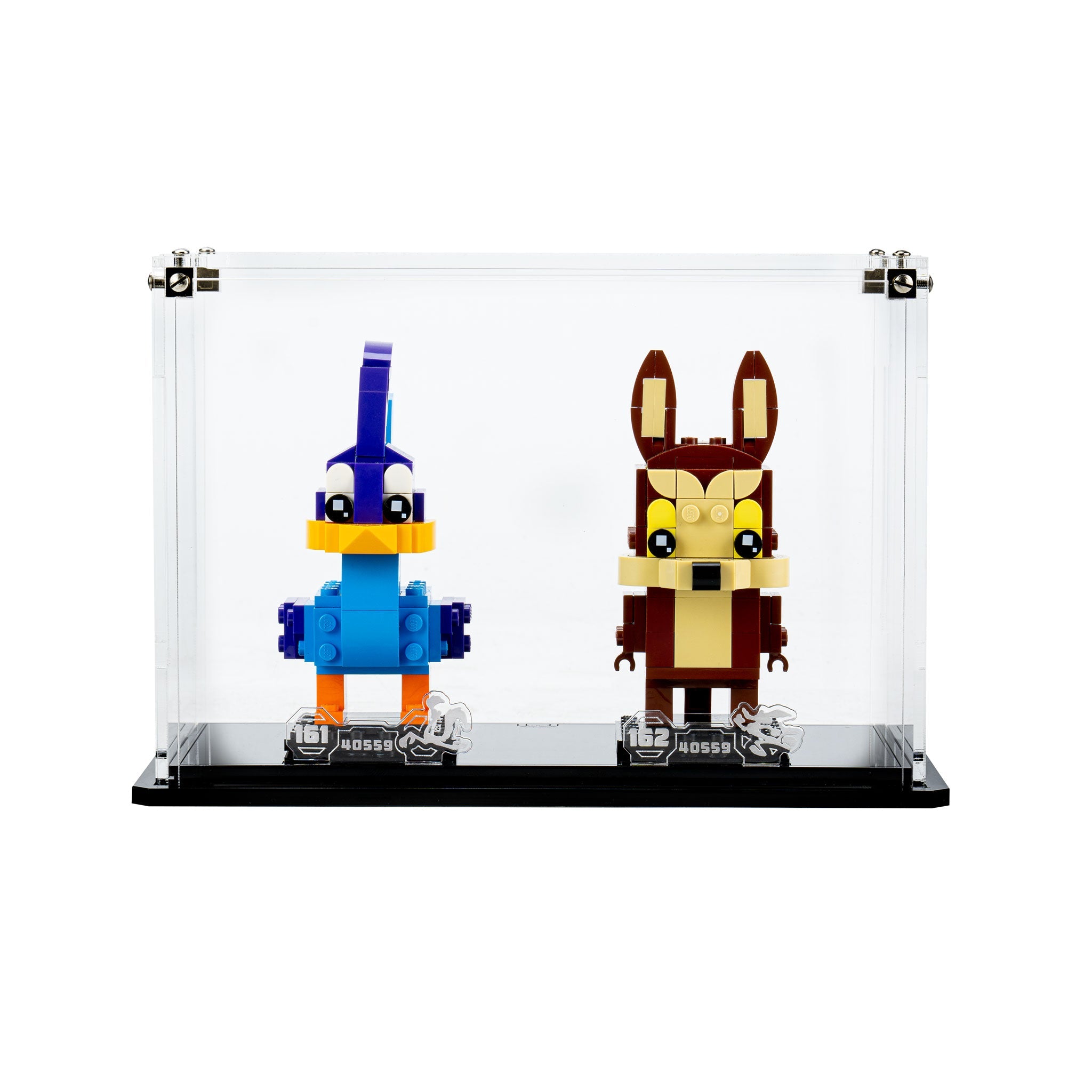Display Case for LEGO® Brickheadz Road Runner & Wile. E. Coyote (40559)