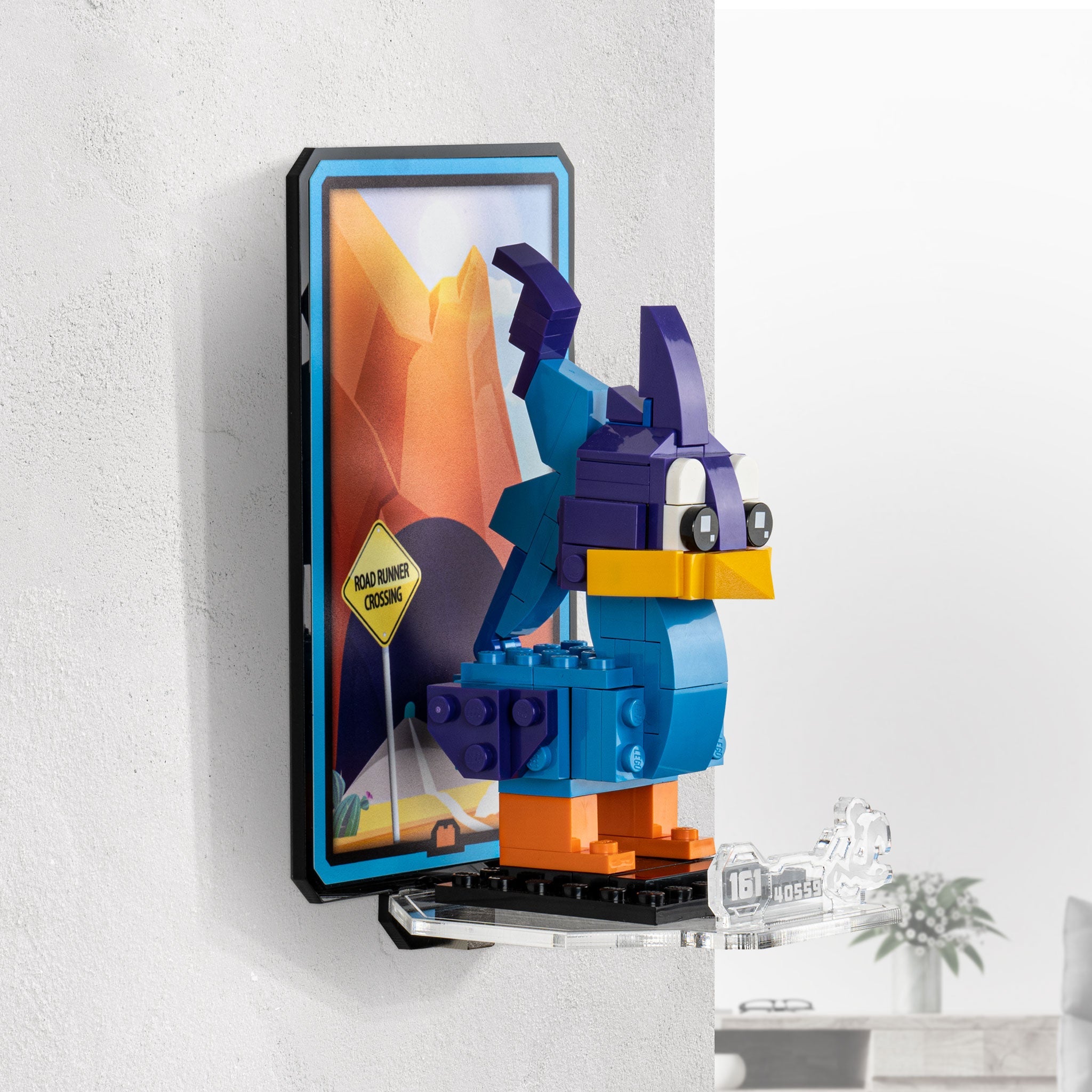 Wall Mounted Display for LEGO® Brickheadz Road Runner & Wile. E. Coyote (40559)