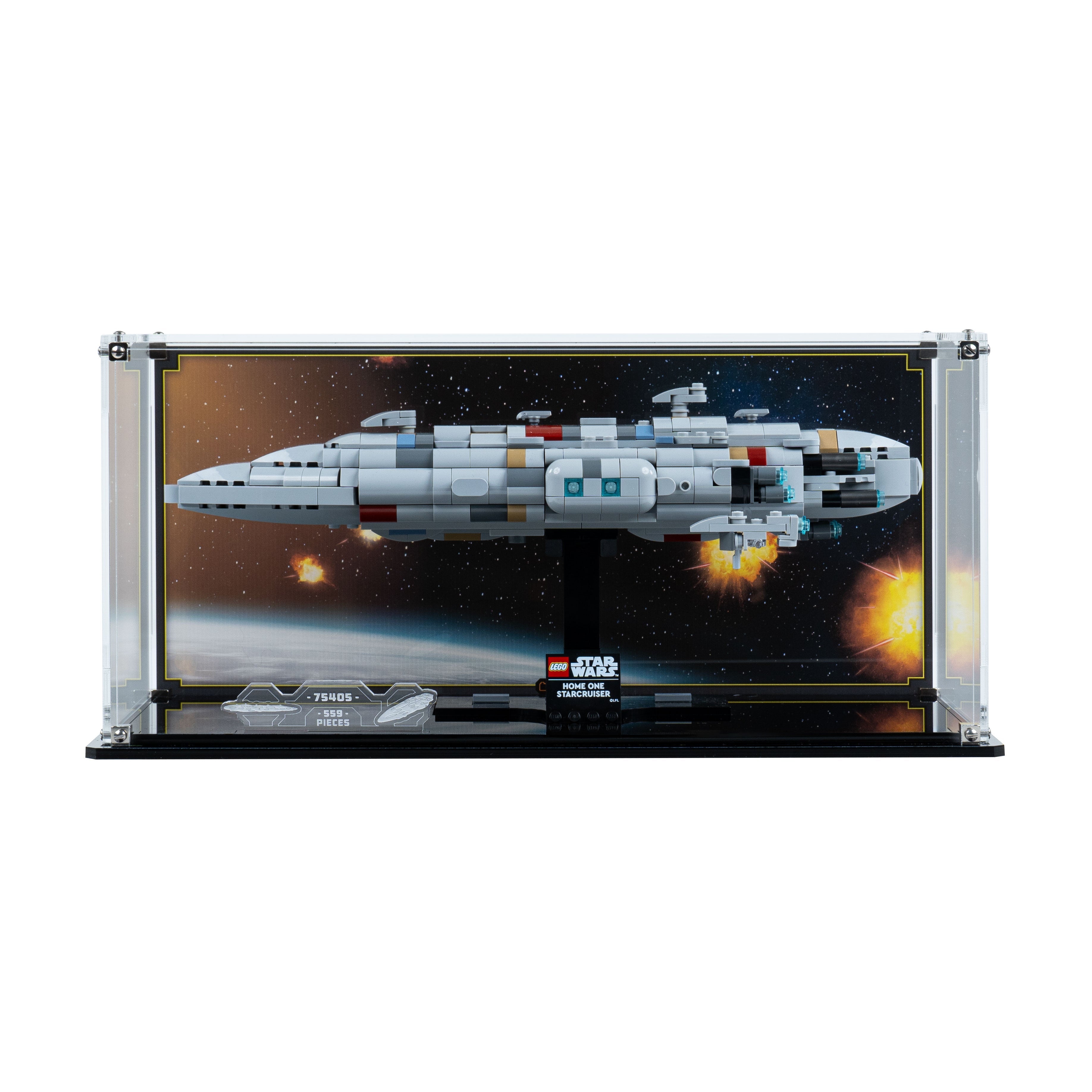 Display Case for LEGO® Star Wars: Home One Starcruiser (75405)