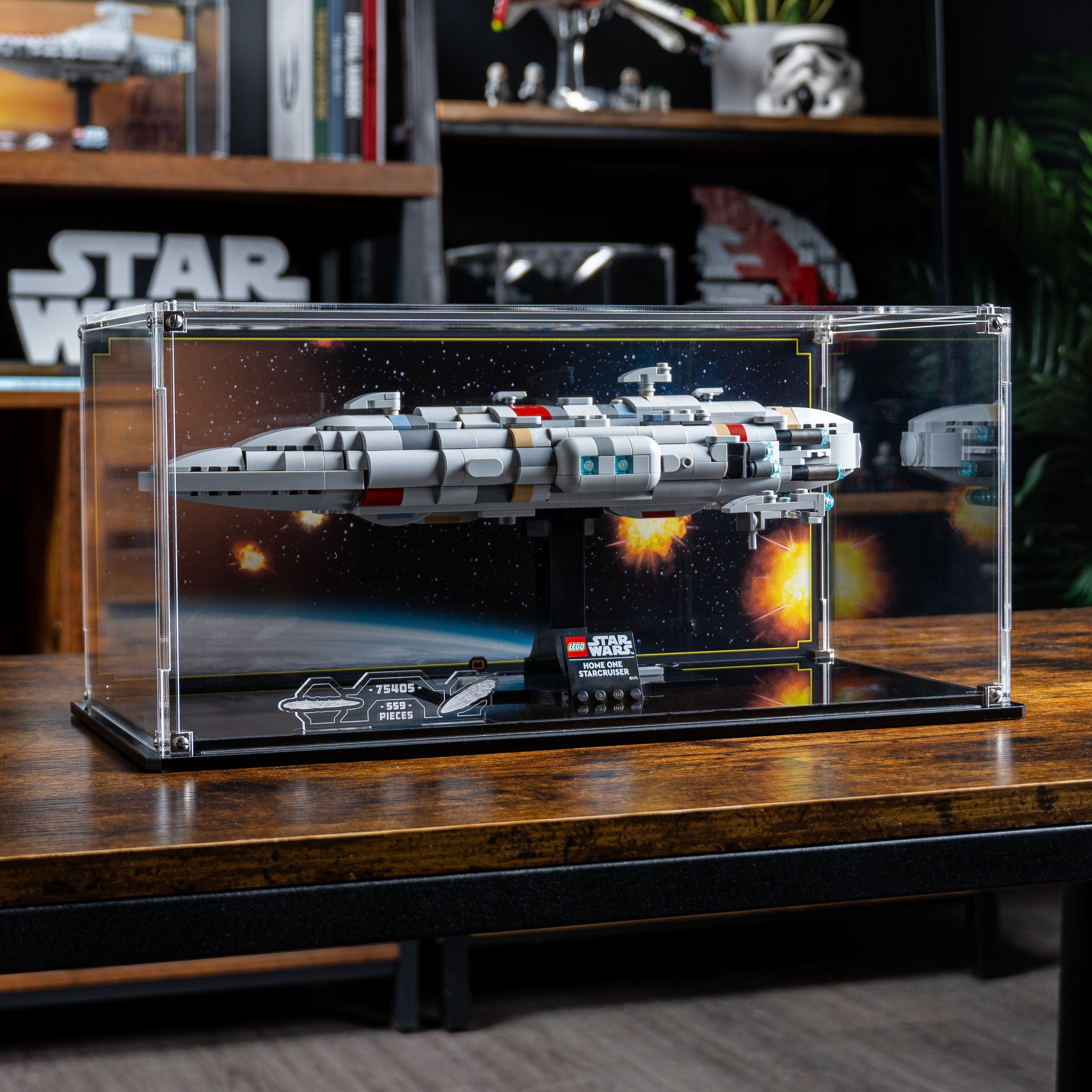 Display Case for LEGO® Star Wars: Home One Starcruiser (75405)