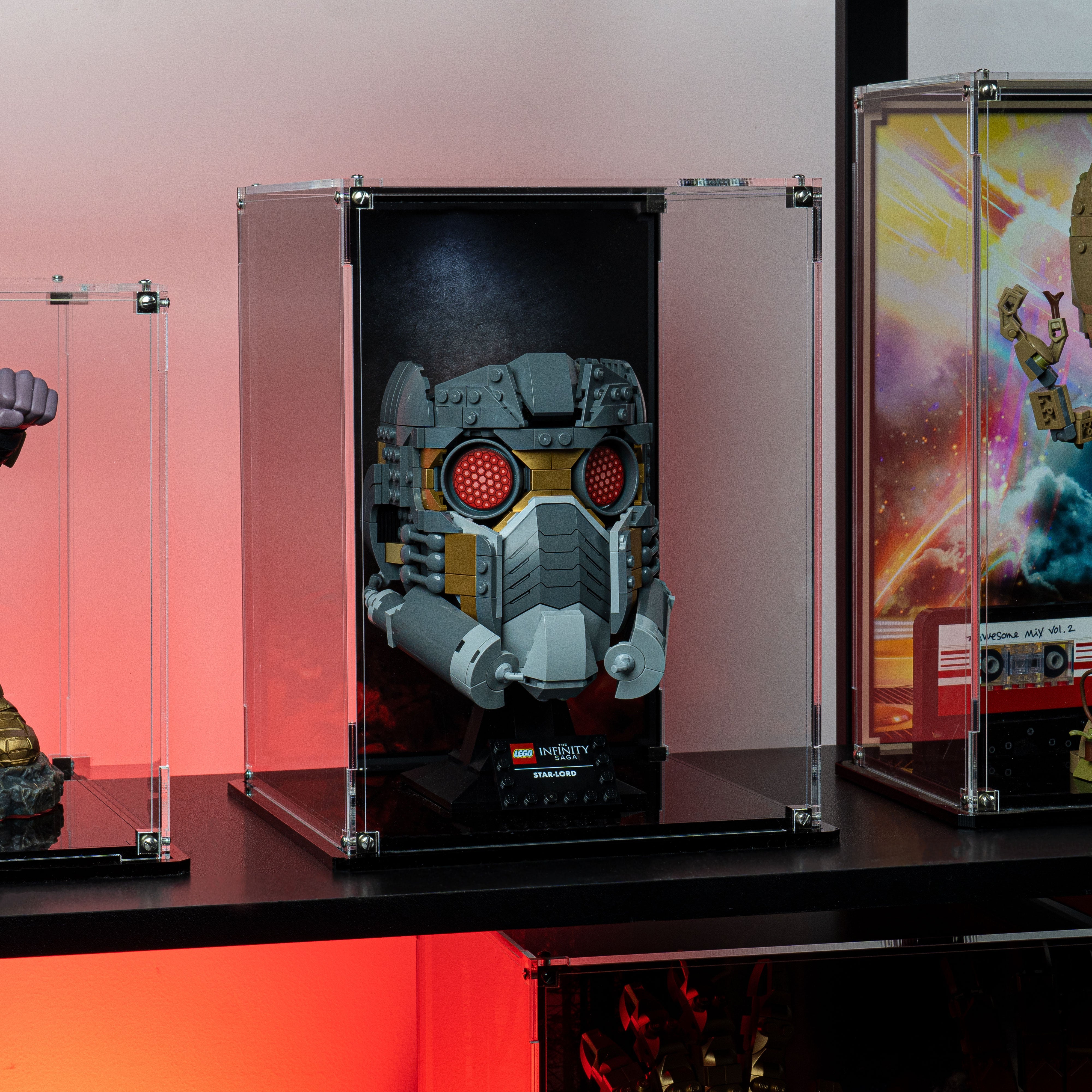 Display Case for LEGO® Marvel Star-Lord's Helmet (76251)