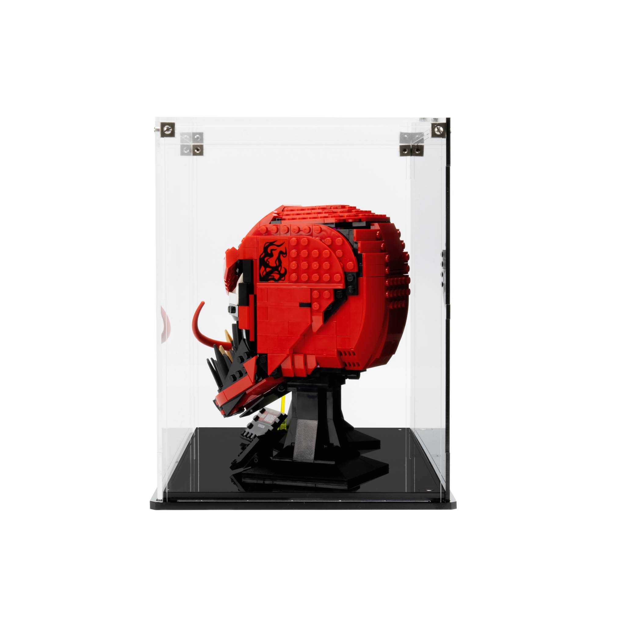 Dual Display Case for LEGO® Marvel Helmets: Spider-Man Venom (76187) & Carnage (76199)