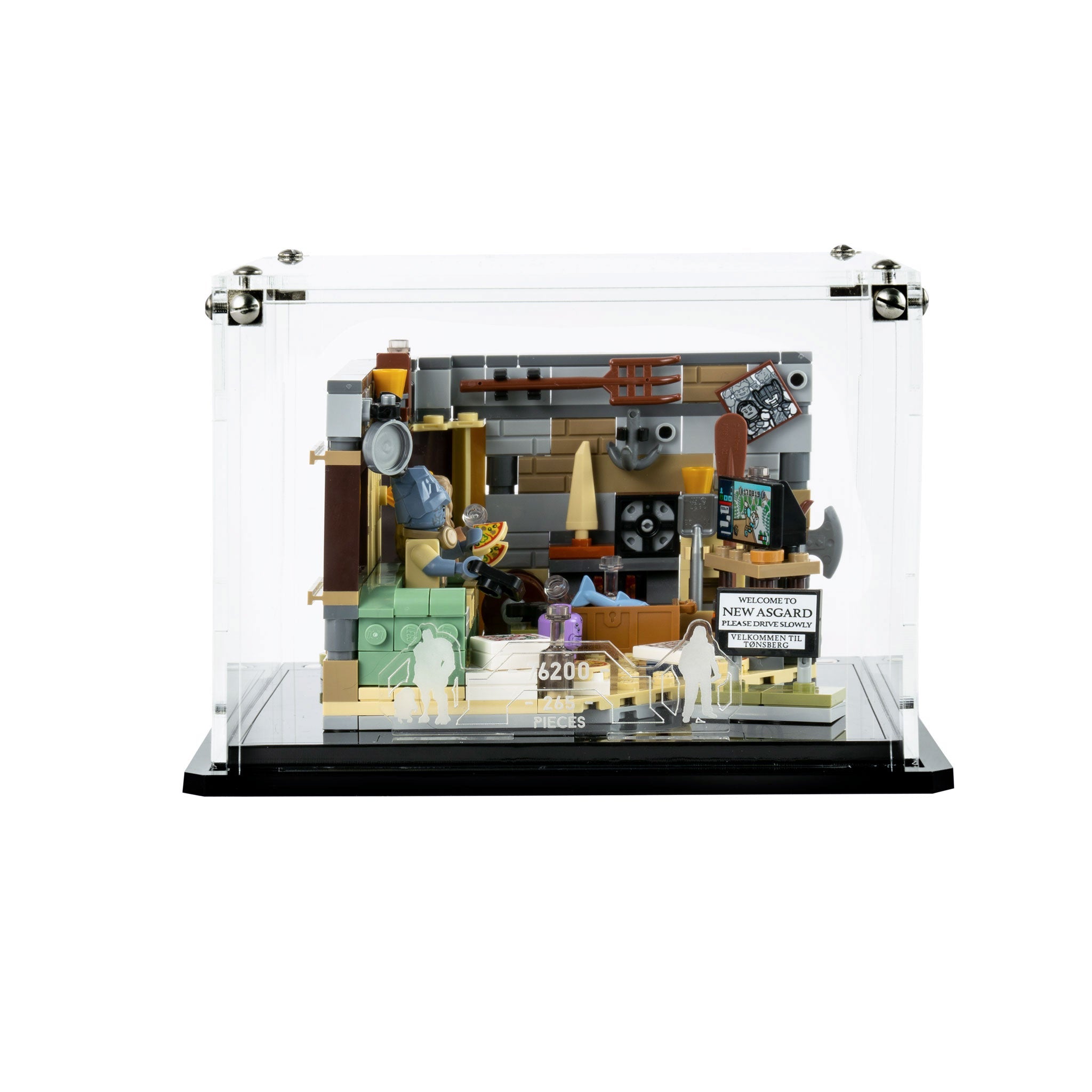 Display Case for LEGO® Marvel: Bro Thor's New Asgard (76200)