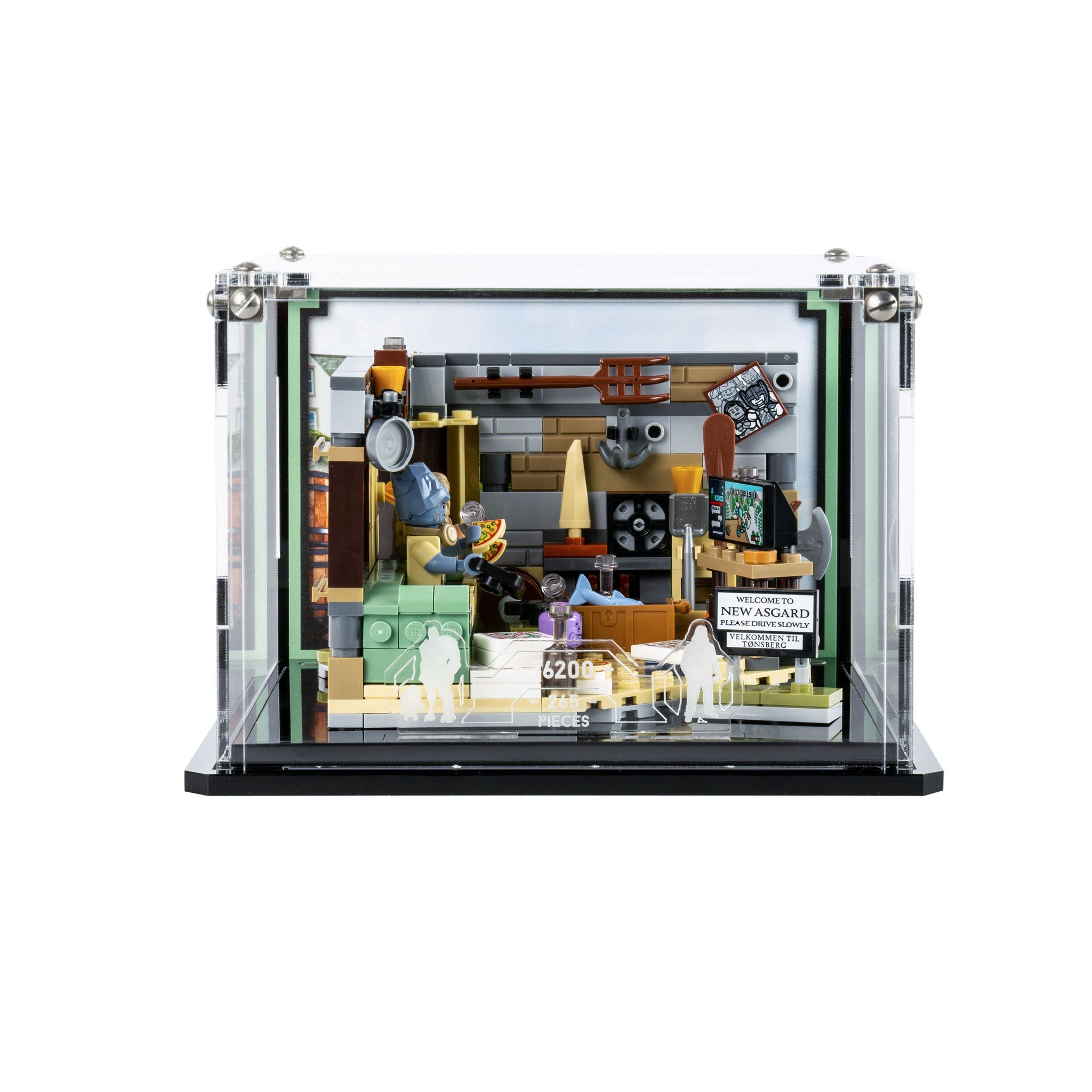 Display Case for LEGO® Marvel: Bro Thor's New Asgard (76200)