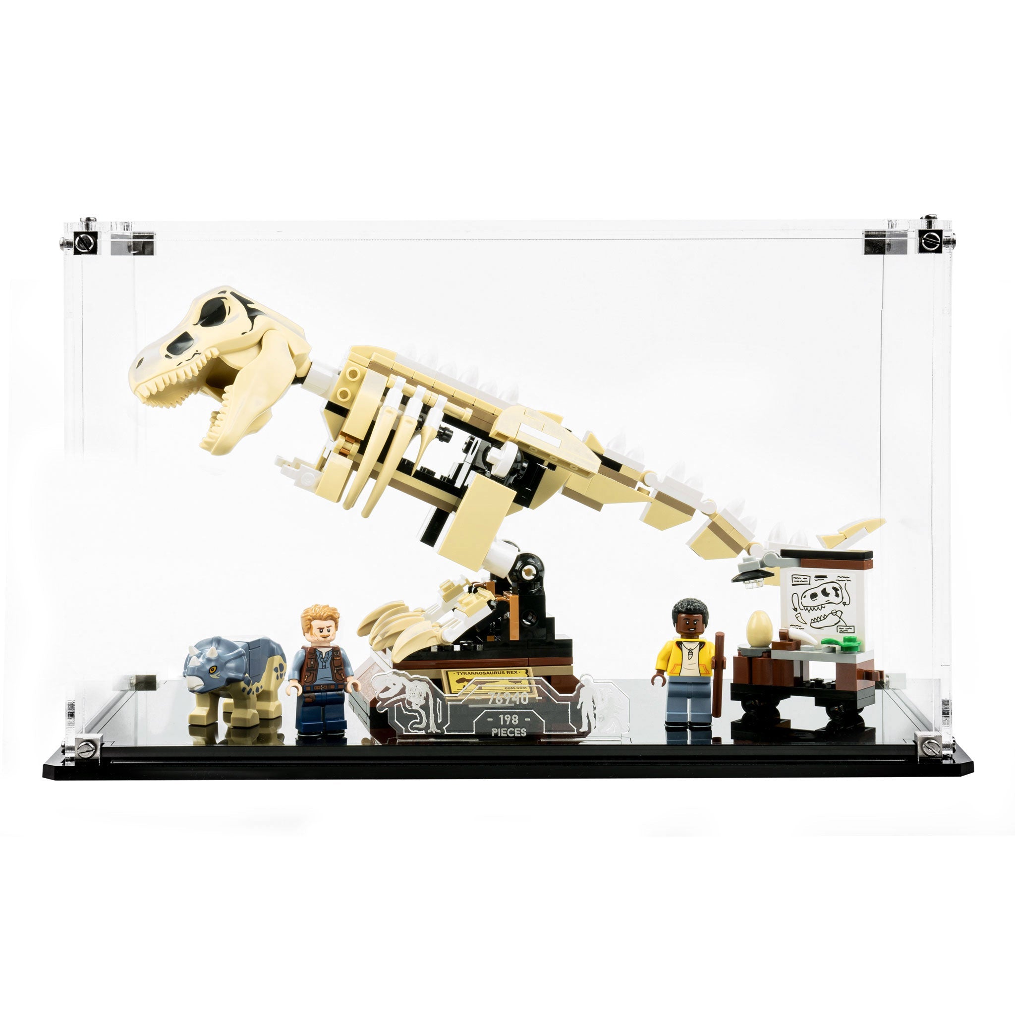 Display Case for LEGO® T. rex Dinosaur Fossil Exhibition (76940)