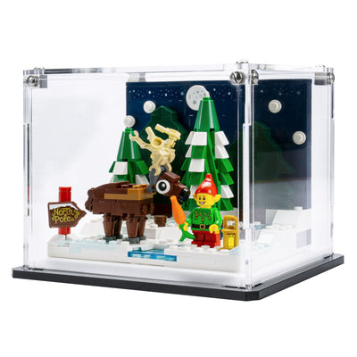 Display Case for LEGO® Santa’s Front Yard (40484)