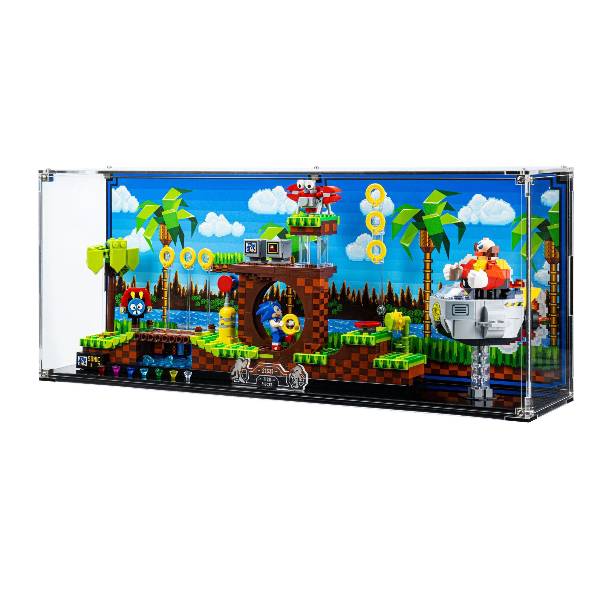 Wall Mounted Display Case for LEGO® IDEAS: Sonic the Hedgehog™ – Green Hill Zone (21331)