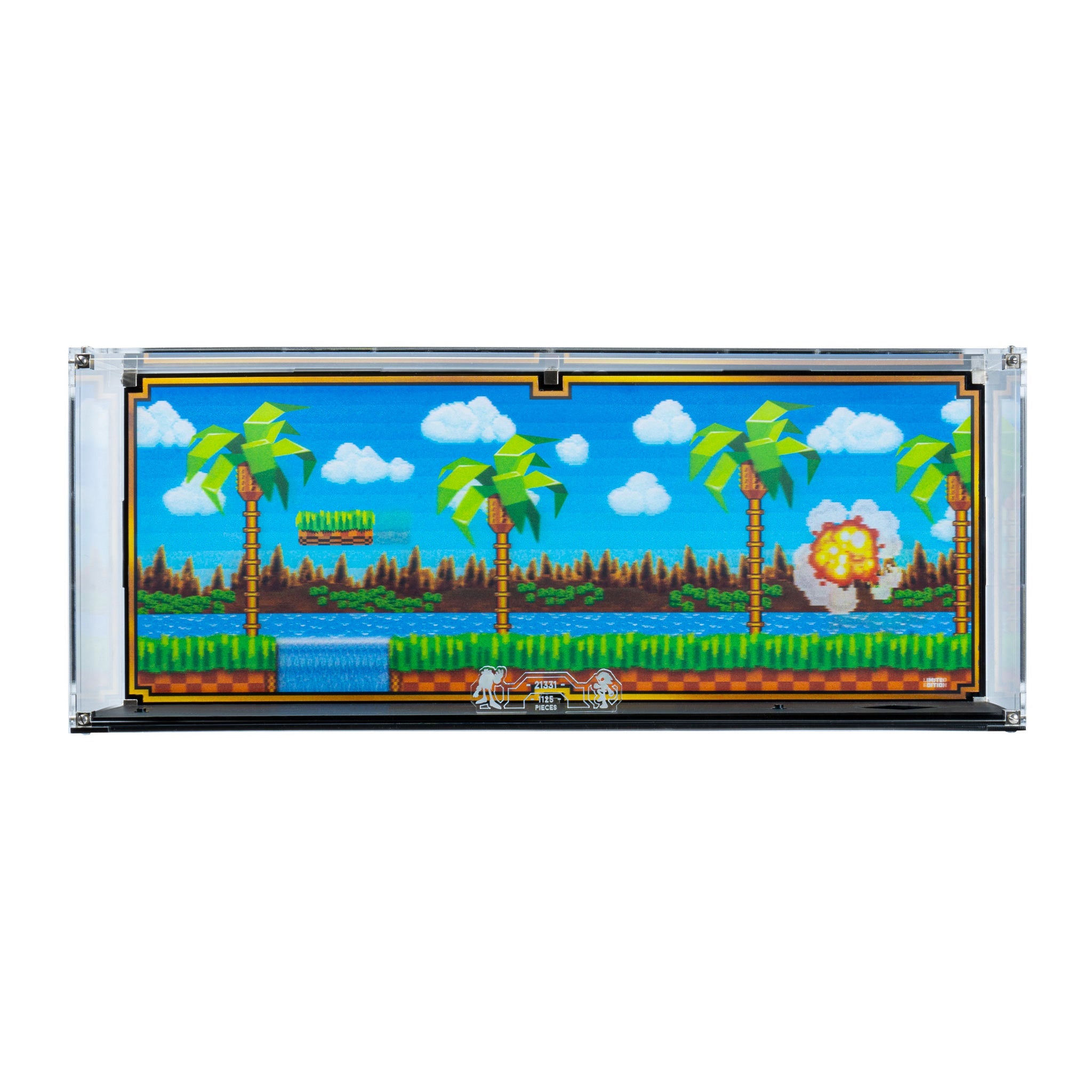 Limited Edition Wall Mounted Display Case for LEGO® IDEAS: Sonic the Hedgehog™ – Green Hill Zone (21331)