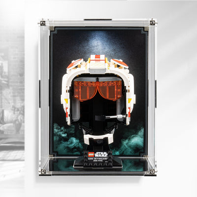 Wall Mounted Display Case for LEGO® Star Wars Luke Skywalker™ (Red Five) Helmet (75327)