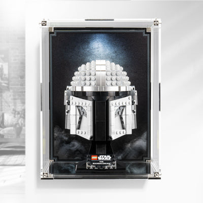 Wall Mounted Display Case for LEGO® The Mandalorian™ Helmet (75328)