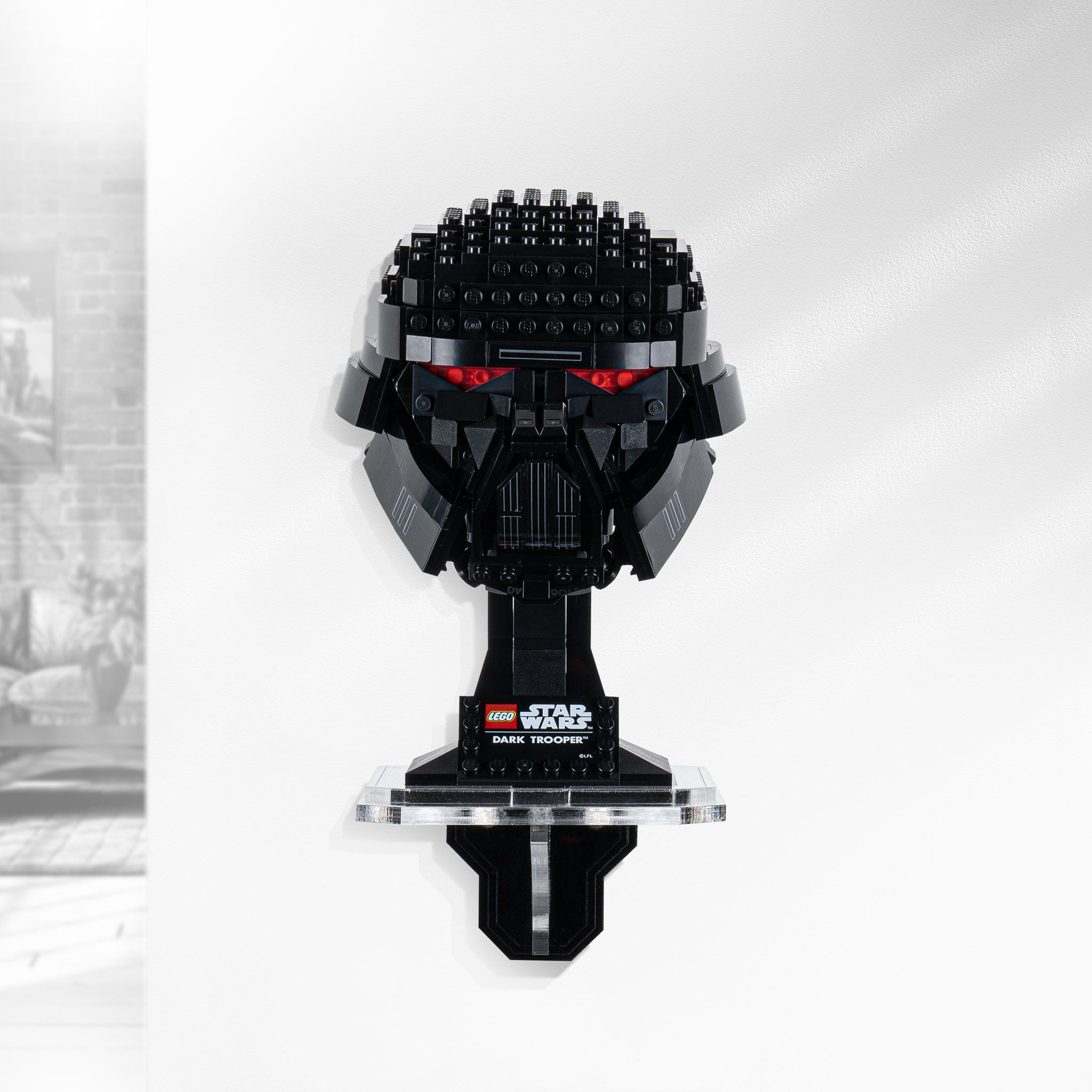 Wall Mounted Display for LEGO® Star Wars Dark Trooper™ Helmet (75343)