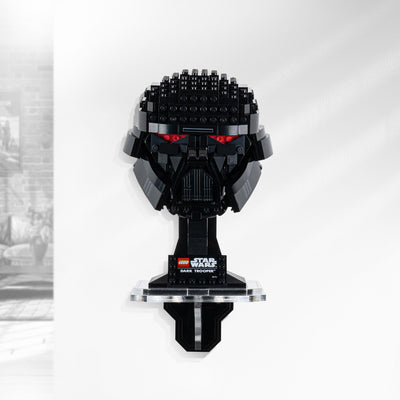 Wall Mounted Display for LEGO® Star Wars Dark Trooper™ Helmet (75343)