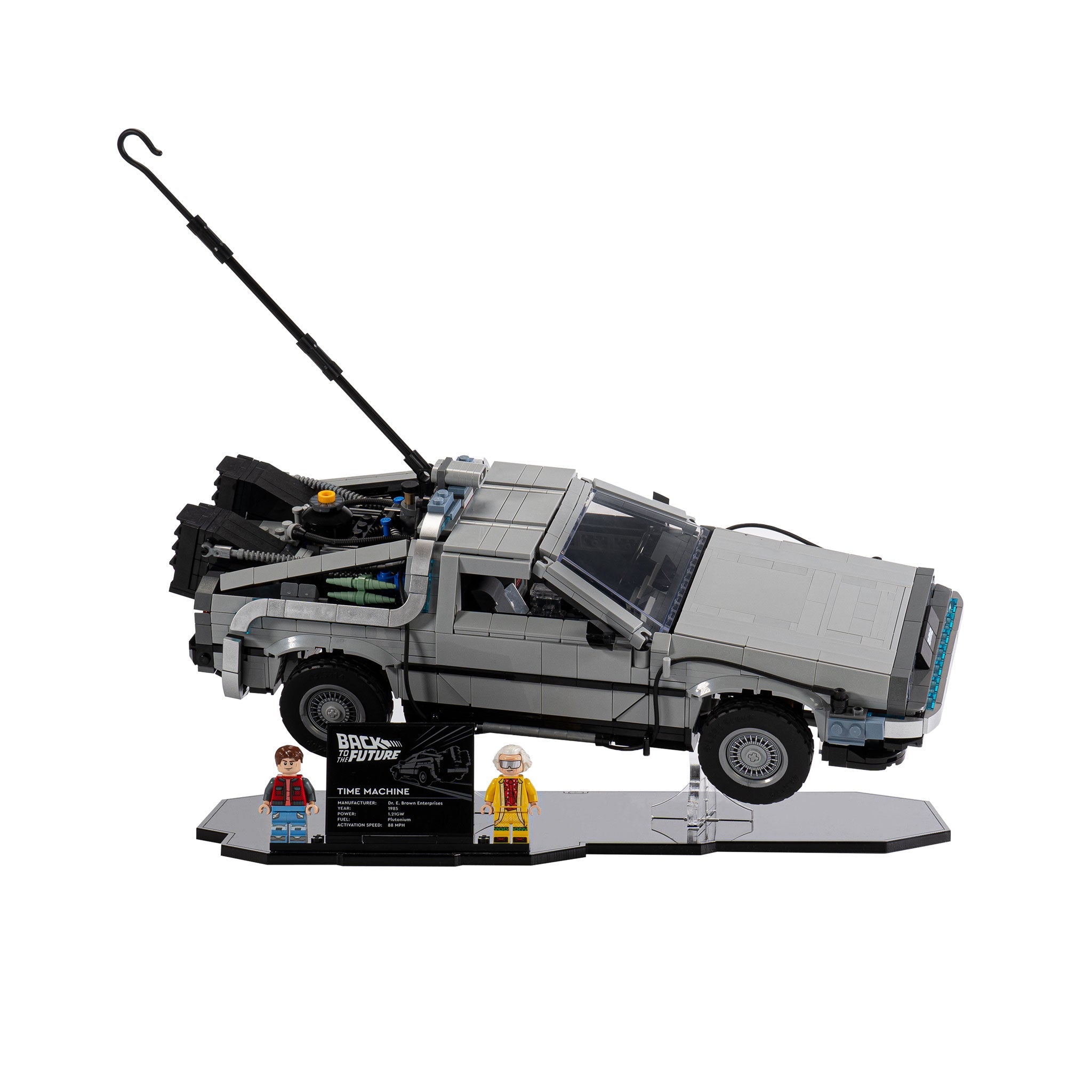 Display Stand for LEGO® Back to the Future Time Machine (10300)