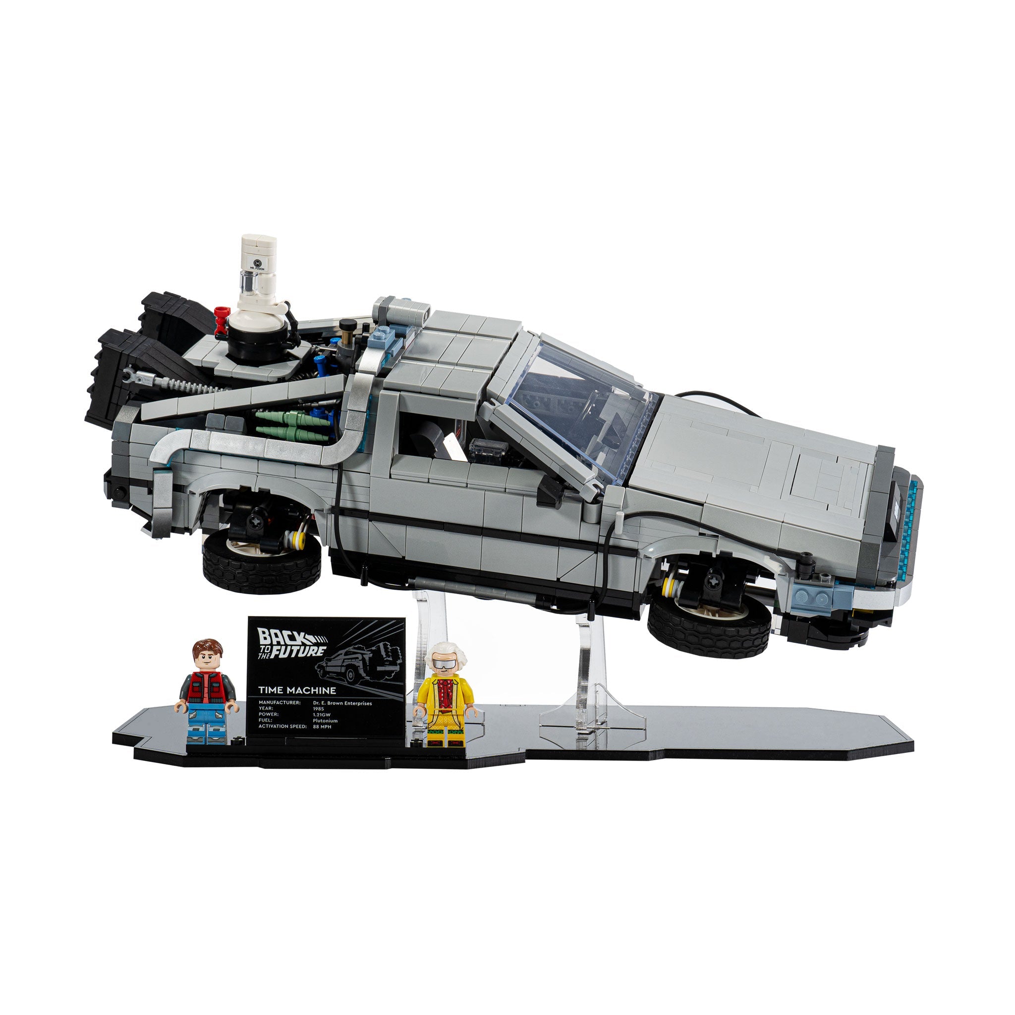 Display Stand for LEGO® Back to the Future Time Machine (10300)