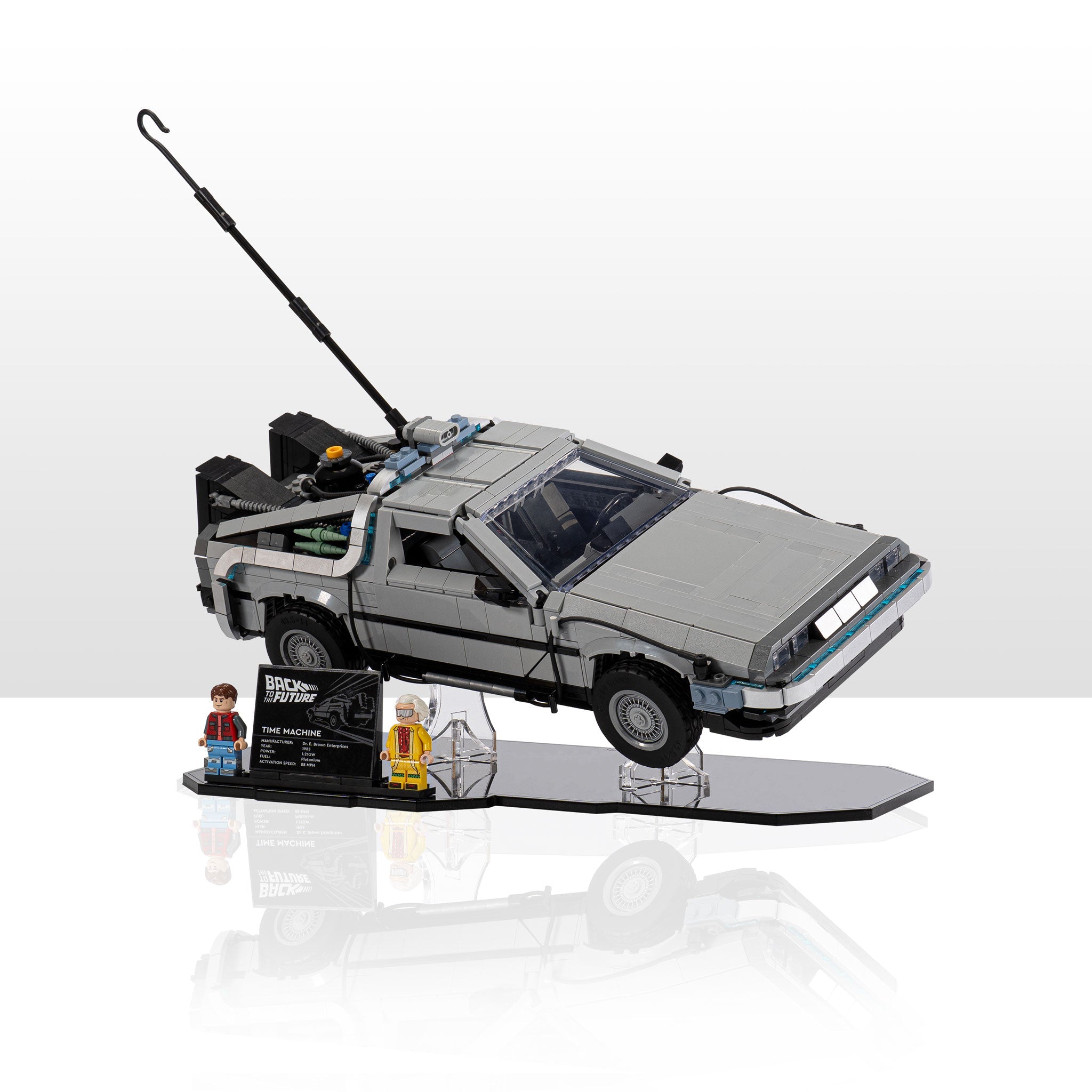 Display Stand for LEGO® Back to the Future Time Machine (10300)