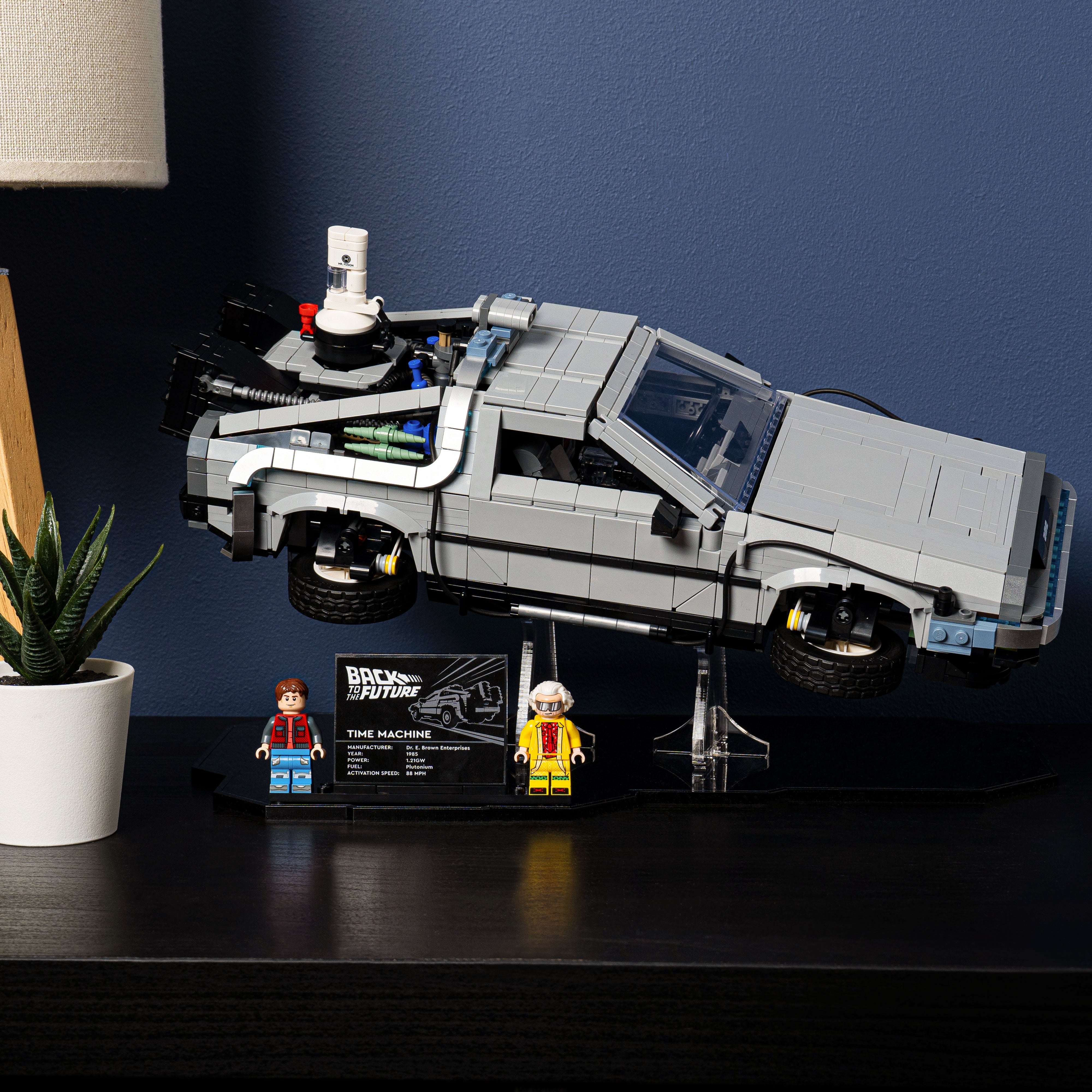 Display Stand for LEGO® Back to the Future Time Machine (10300)