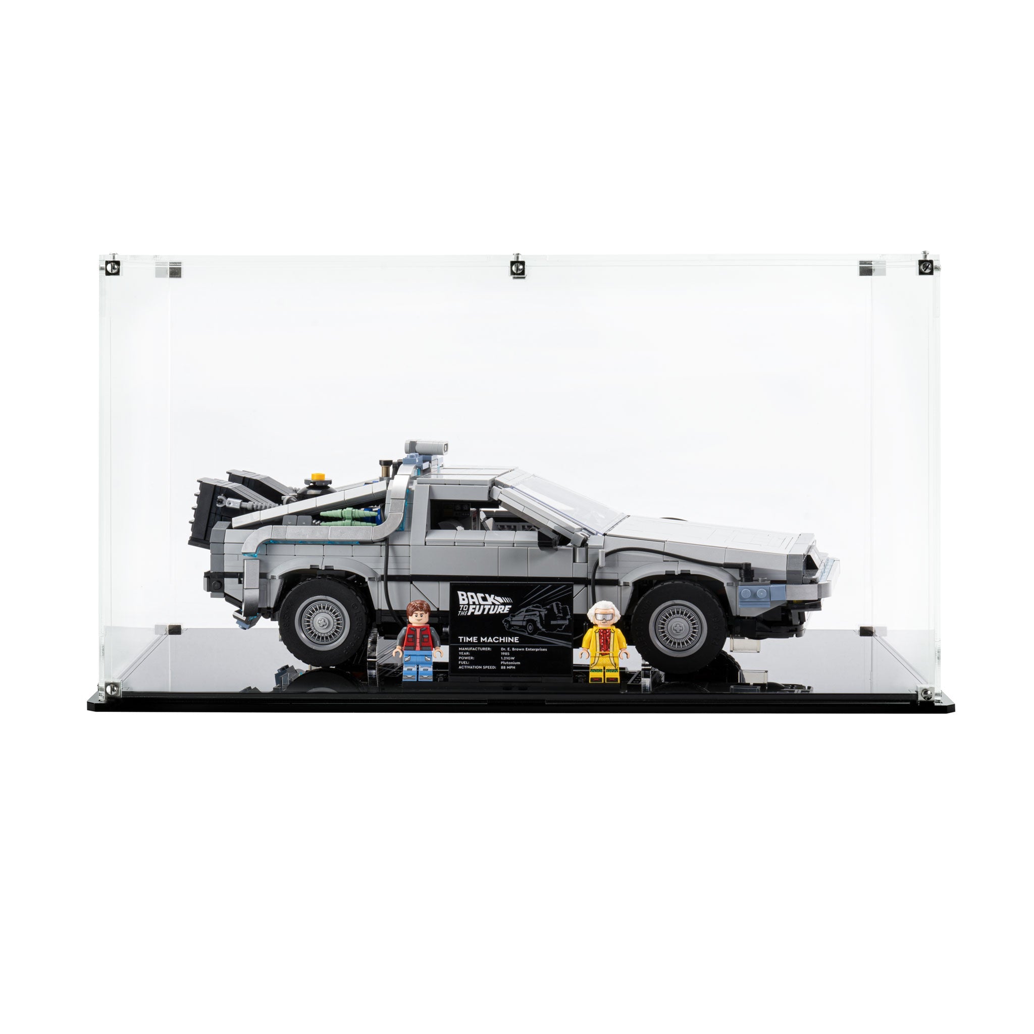 Display Case for LEGO® Back to the Future Time Machine (10300)