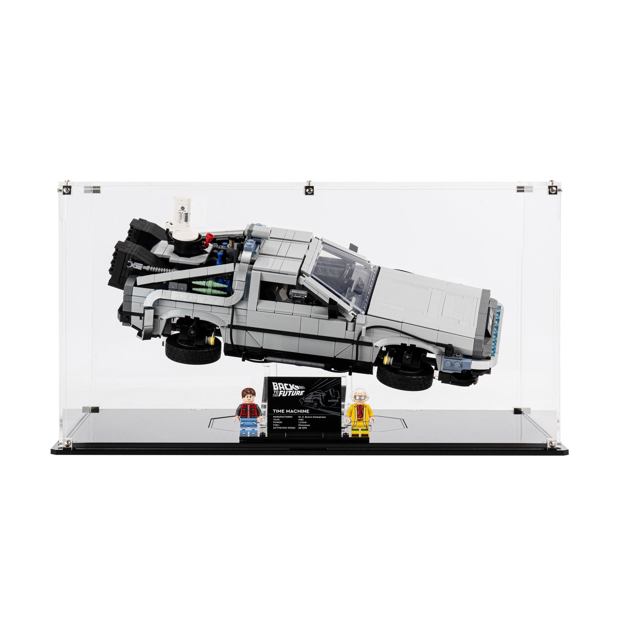 Display Case for LEGO® Back to the Future Time Machine (10300)