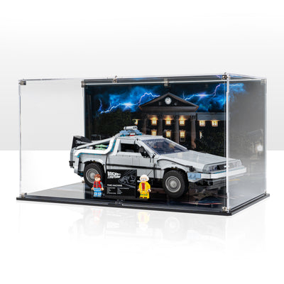 Display Case for LEGO® Back to the Future Time Machine (10300)