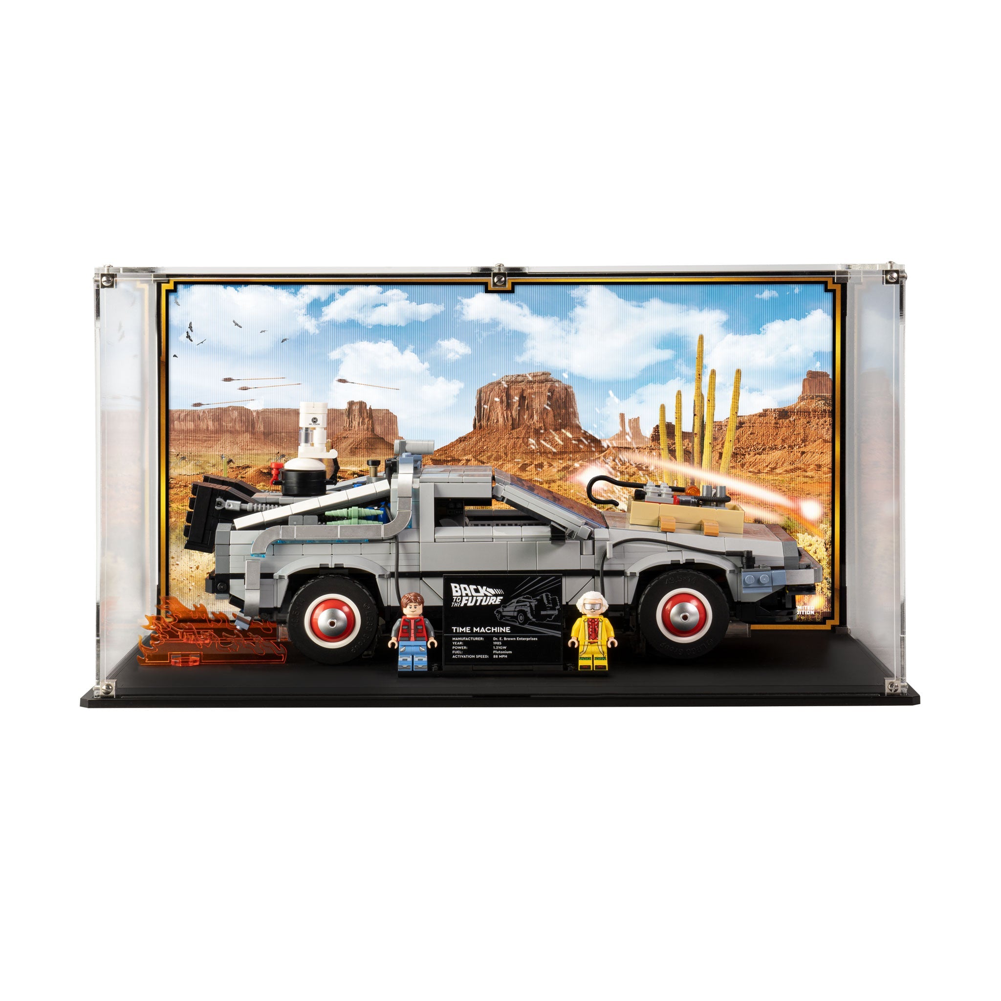 Limited Edition Display Case for LEGO® Back to the Future Time Machine (10300)