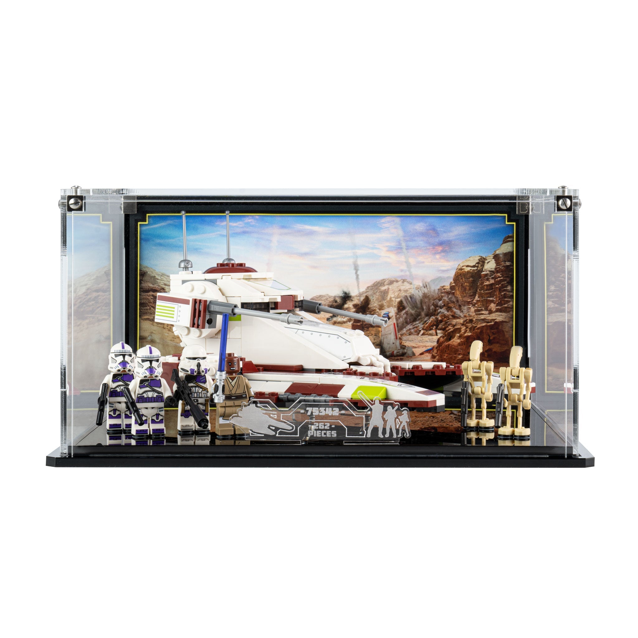Display Case for LEGO® Star Wars™ Republic Fighter Tank™ (75342)