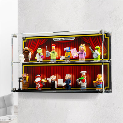 Wall Mounted Display Case for LEGO® The Muppets Collectable Minifigure Series (71033)