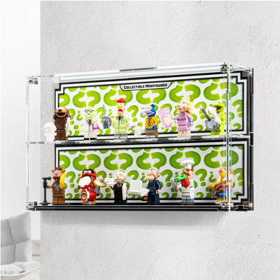Wall Mounted Display Case for LEGO® The Muppets Collectable Minifigure Series (71033)