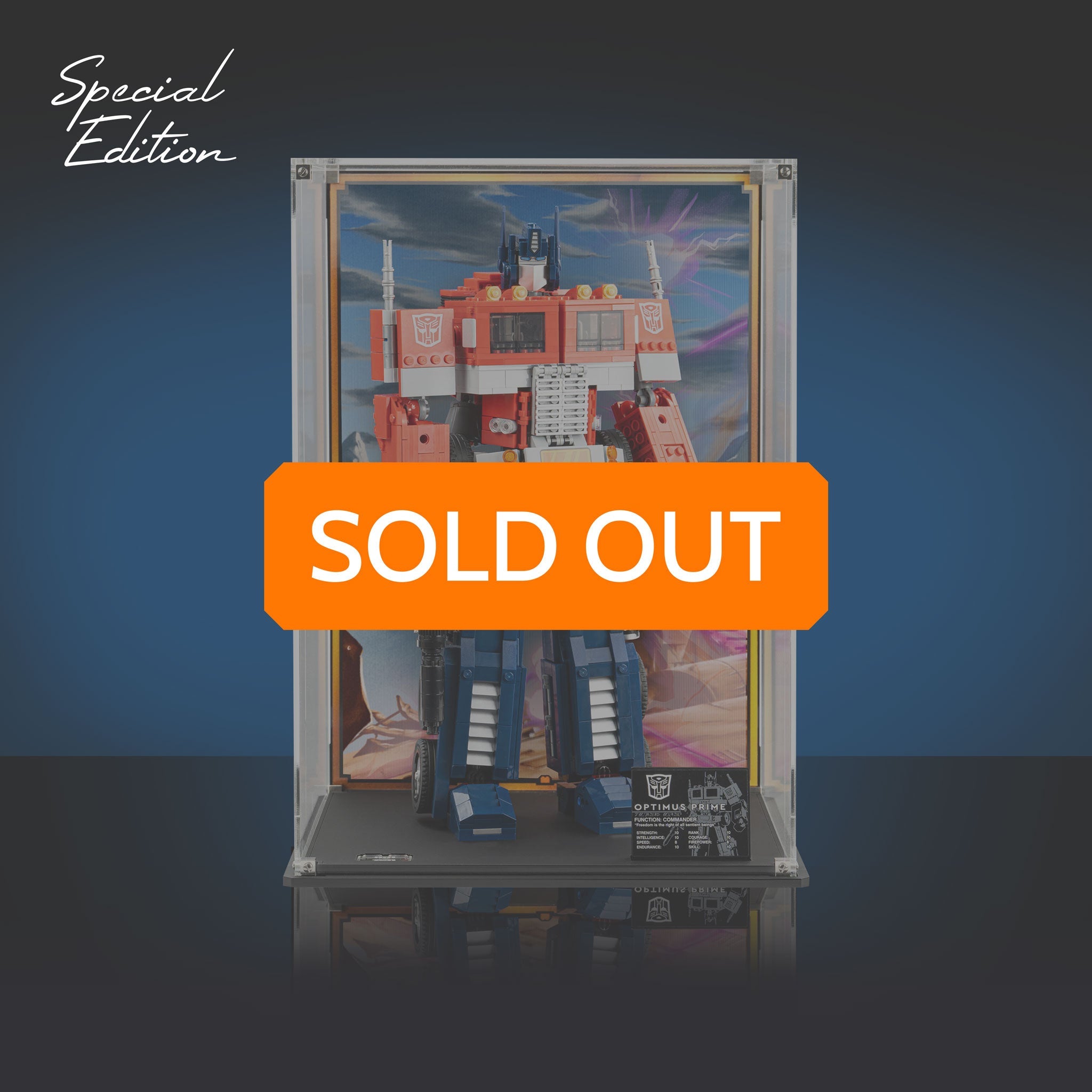 Limited Edition Display Cases for LEGO® Optimus Prime (10302)