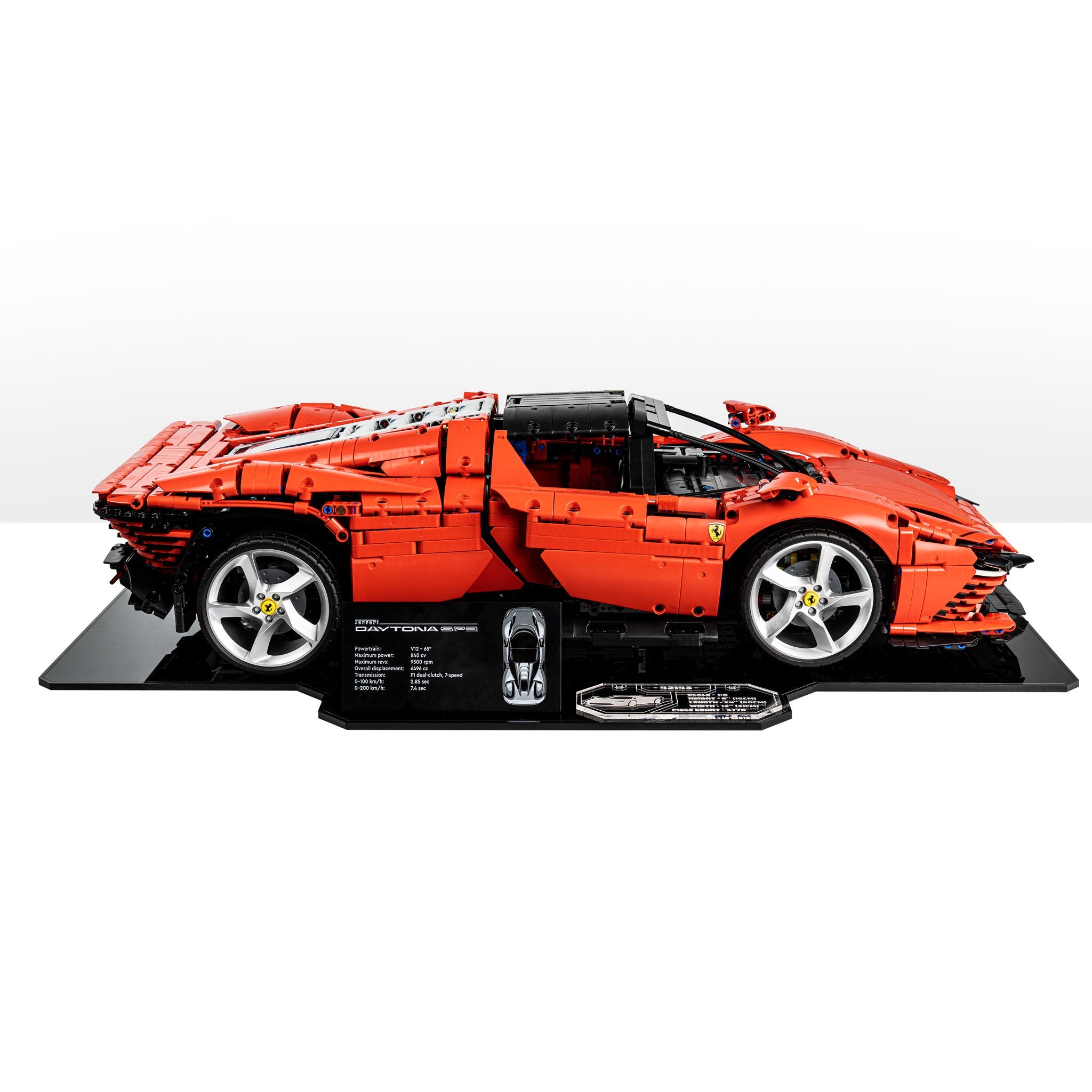 Display Stand for LEGO® Technic: Ferrari Daytona SP3 (42143)