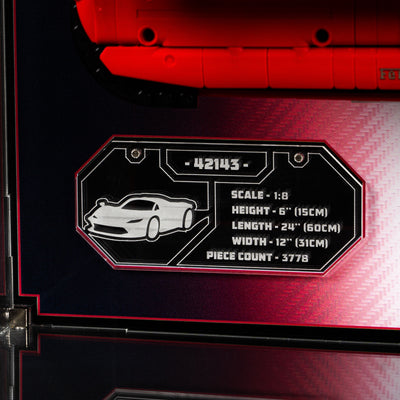 Limited Edition Wall Mounted Display Case for LEGO® Technic™ Ferrari Daytona SP3 (42143)