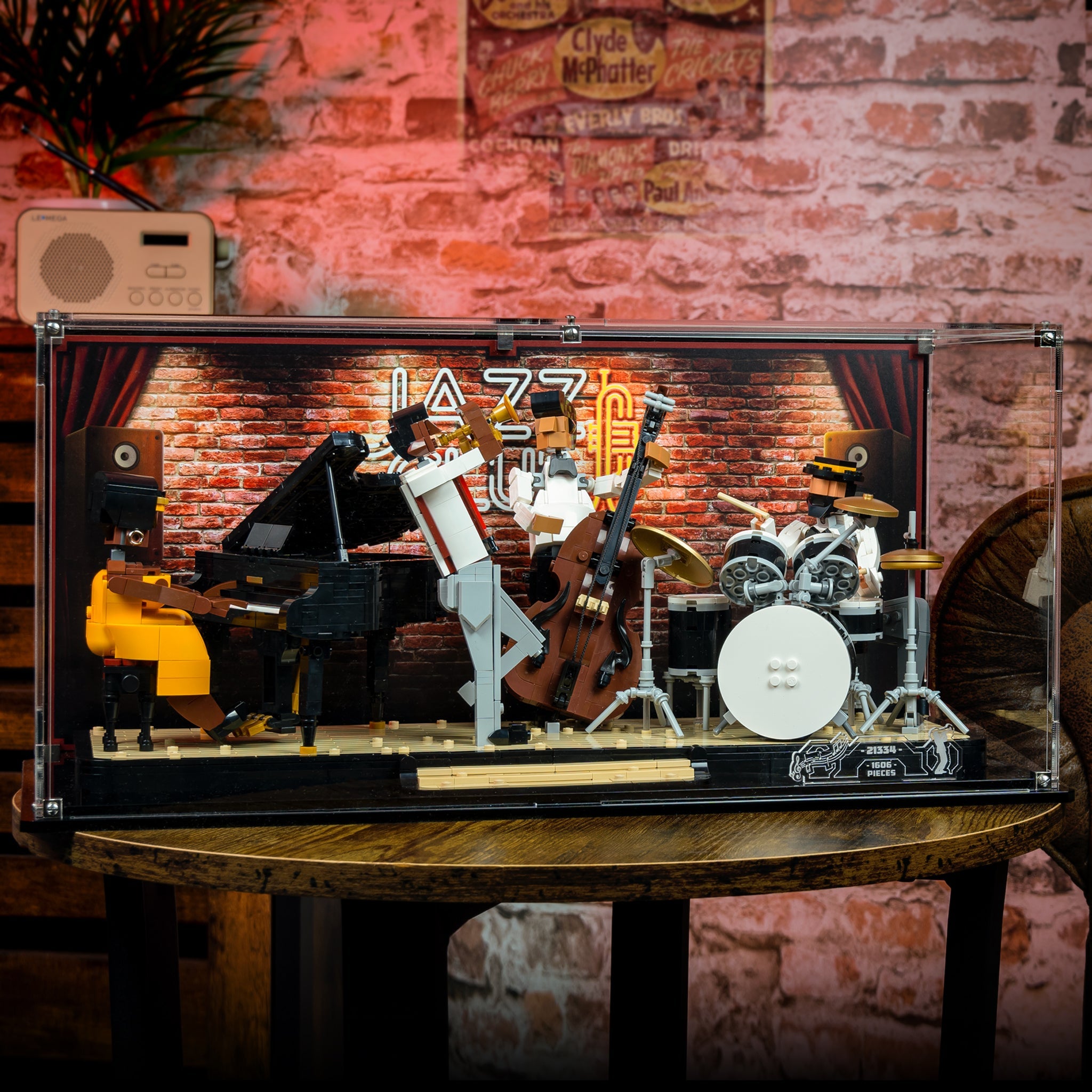 Display Case for LEGO® Ideas® Jazz Quartet (21334)