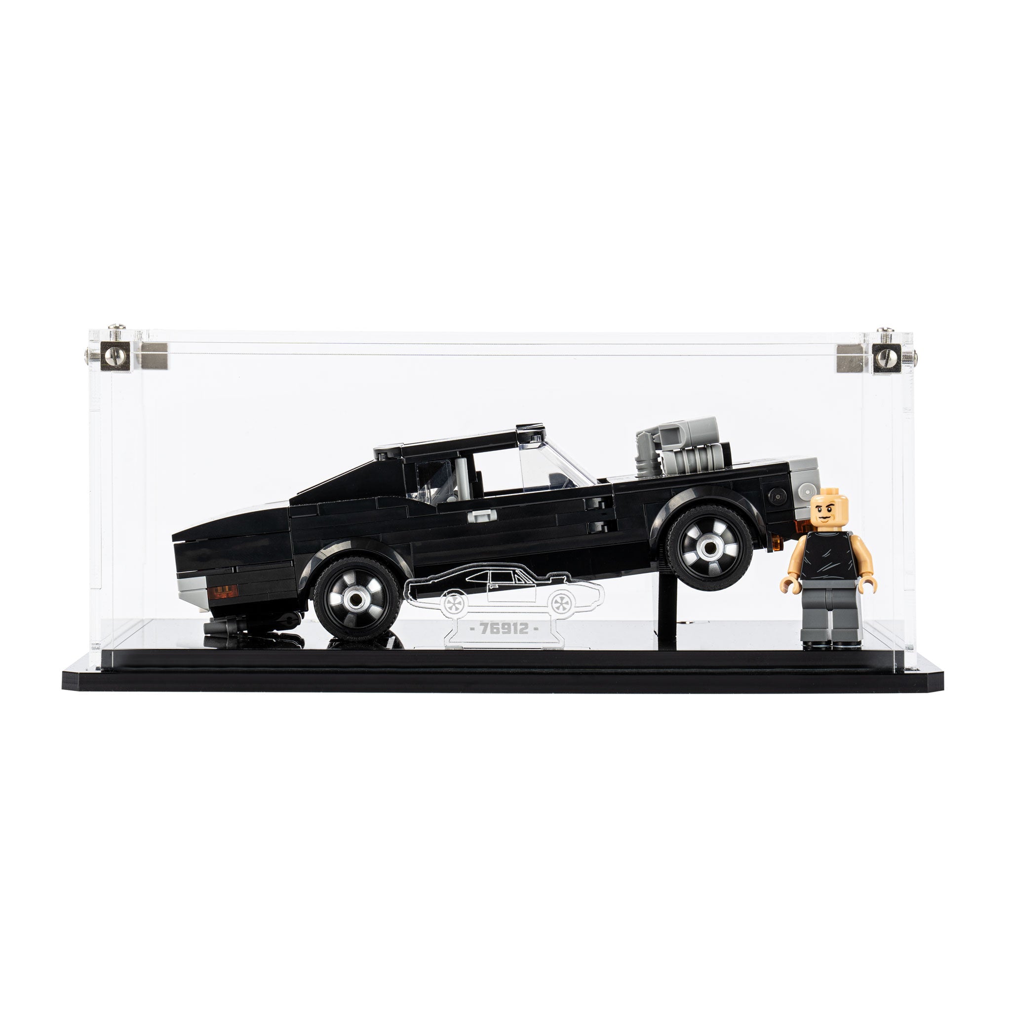 Display Case for LEGO® Speed Champions Fast & Furious 1970 Dodge Charger R/T (76912)