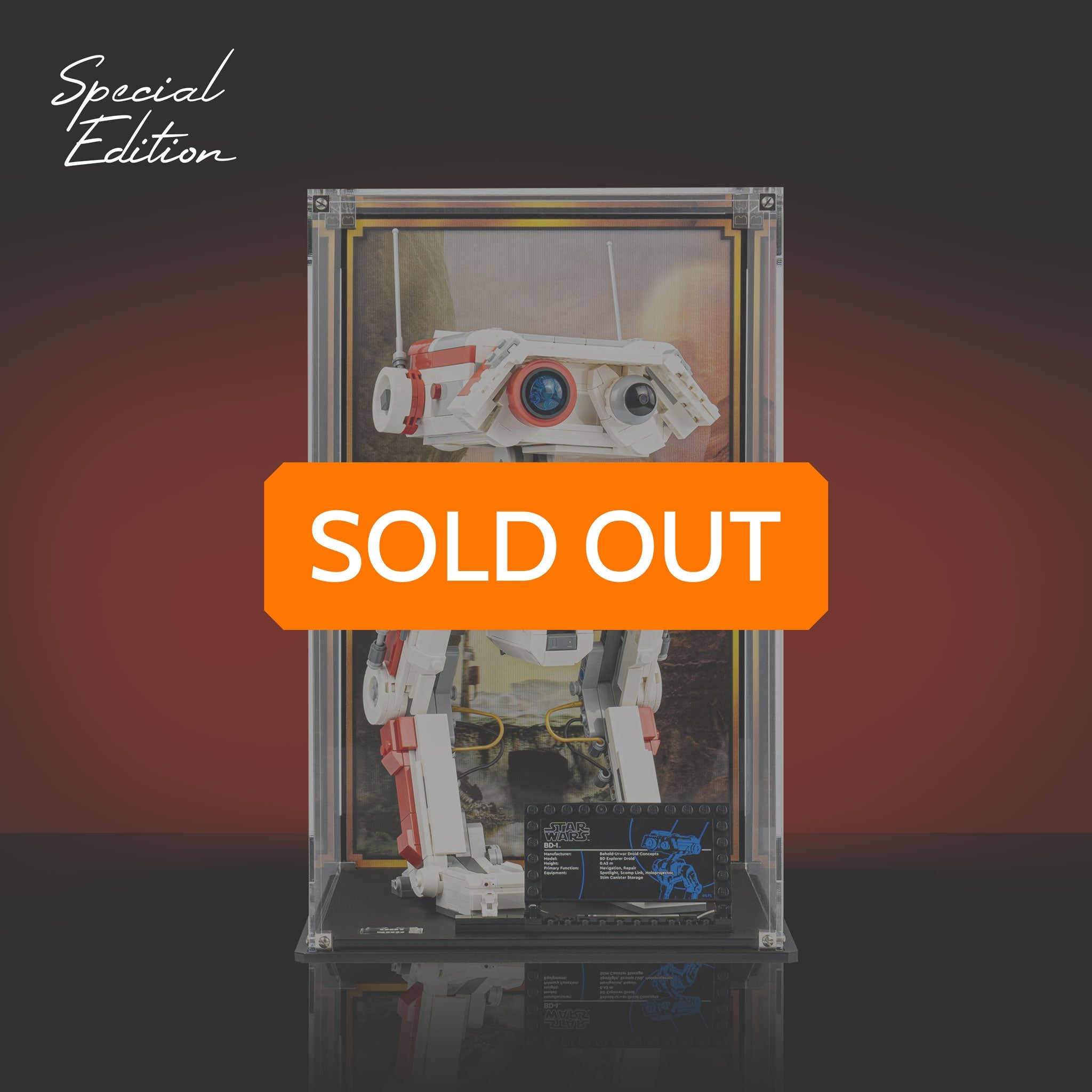 Limited Edition Display Case for LEGO® Star Wars BD-1 (75335)